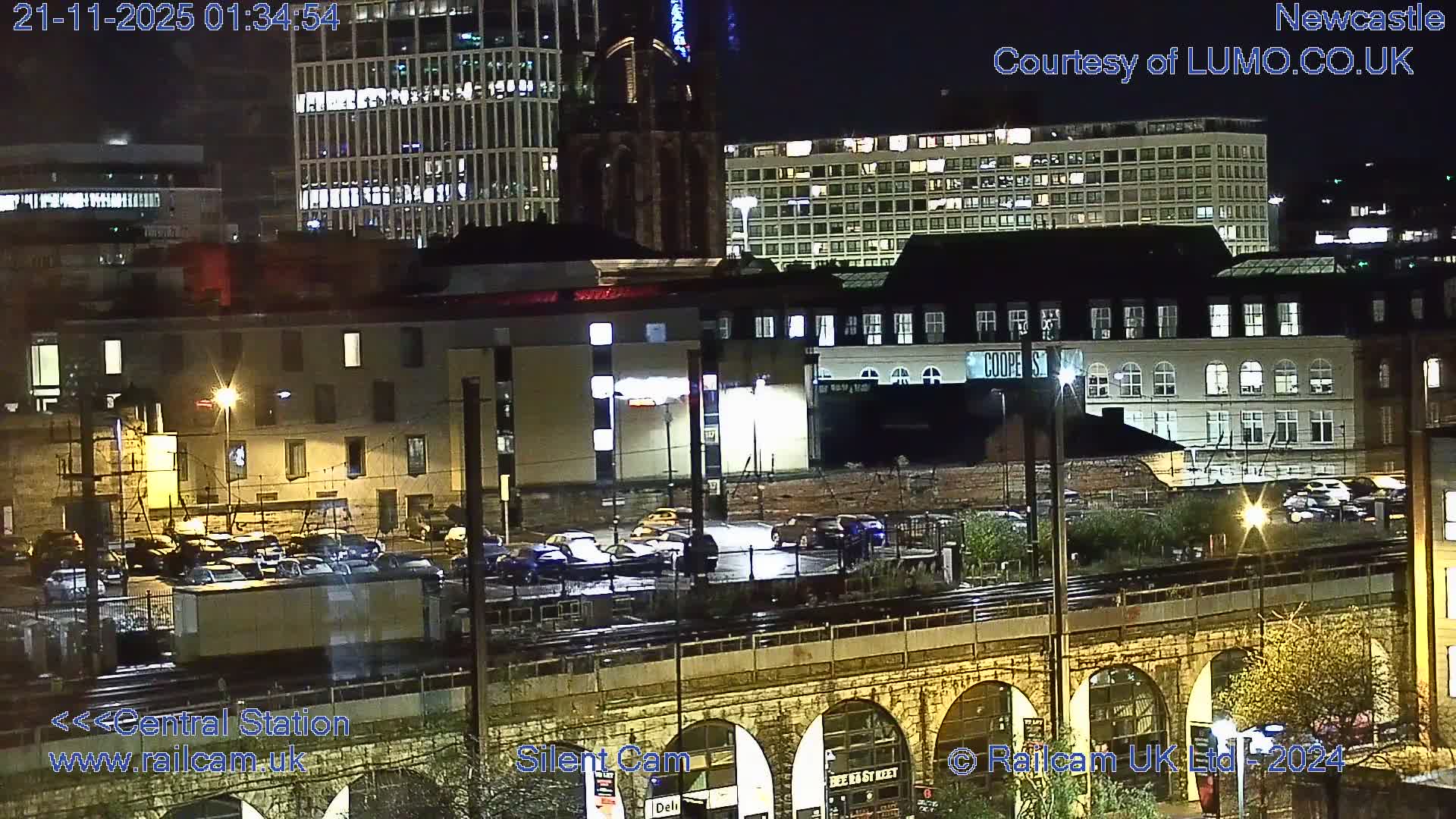 Newcastle upon Tyne Central Station Northeast Approach & Center Live Cam - Tyne and Wear, North East, England, United Kingdom