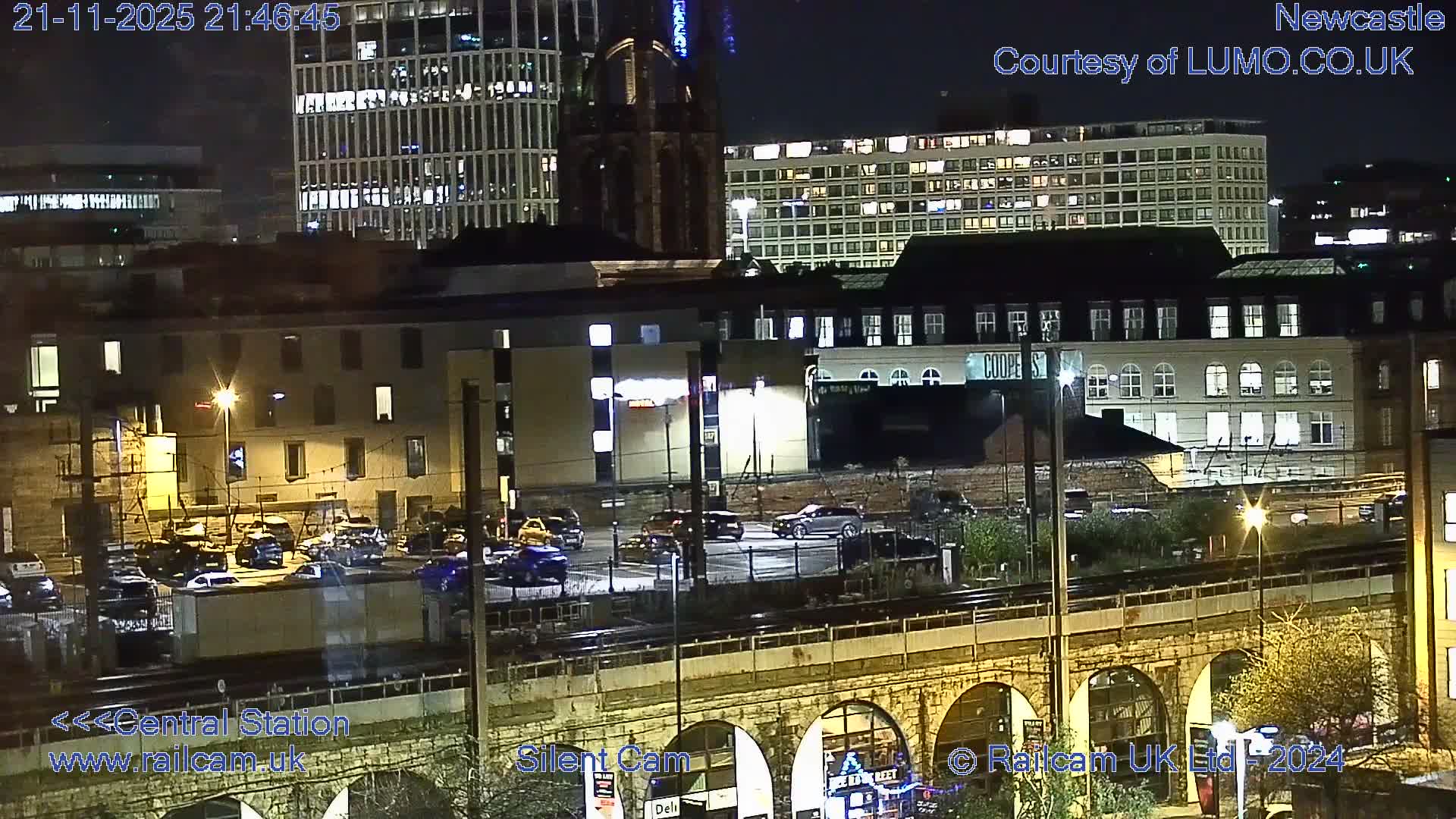 Newcastle upon Tyne Central Station Northeast Approach & Center Live Cam - Tyne and Wear, North East, England, United Kingdom