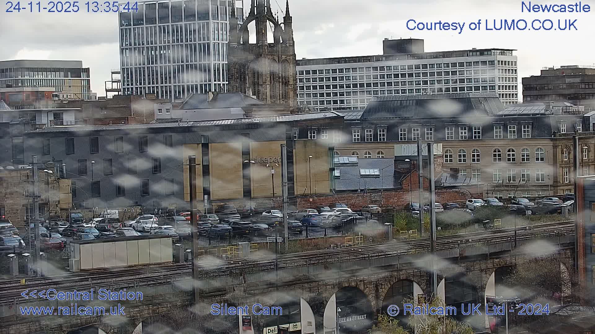 Newcastle upon Tyne Central Station Northeast Approach & Center Live Cam - Tyne and Wear, North East, England, United Kingdom