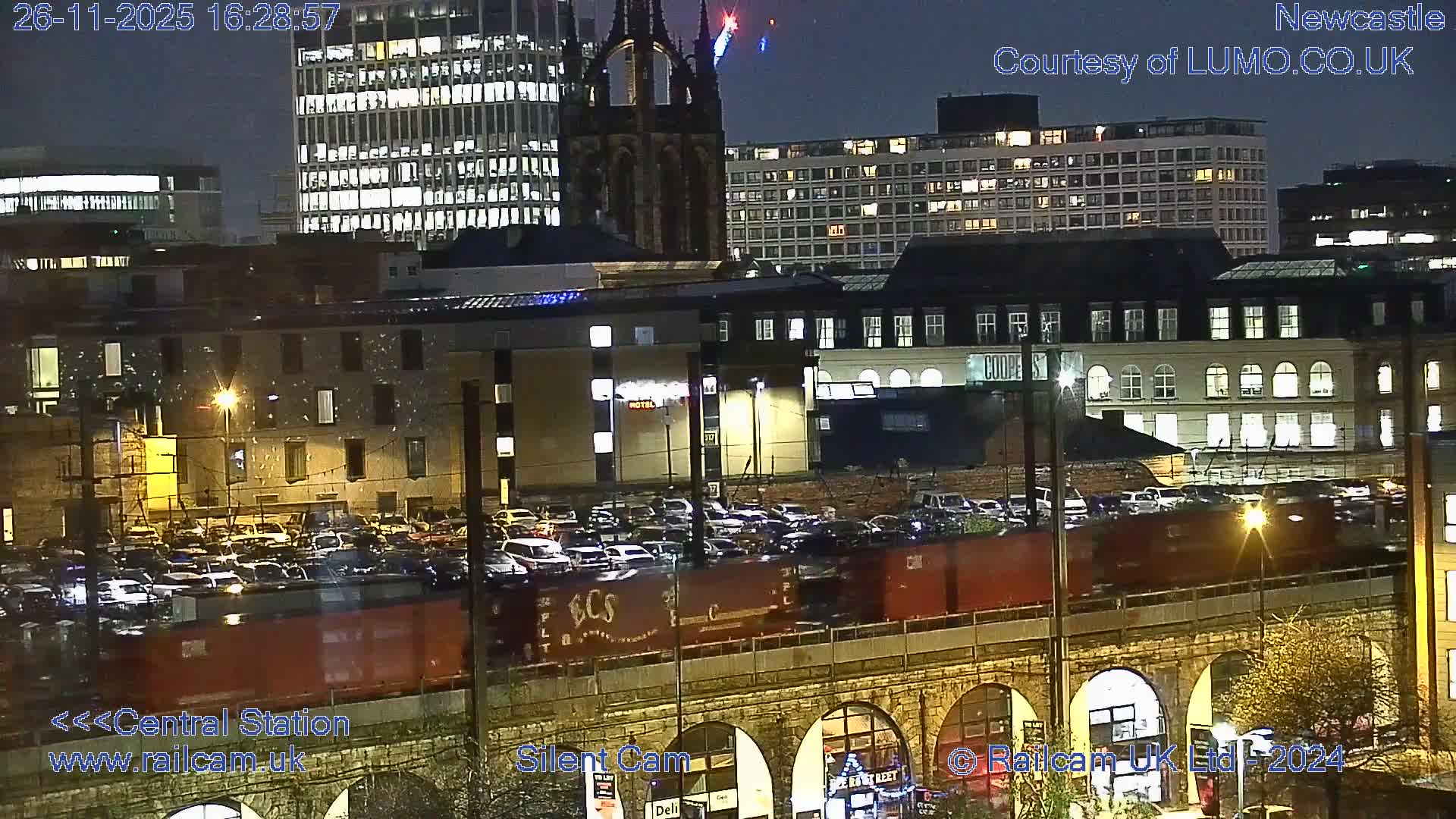 Newcastle upon Tyne Central Station Northeast Approach & Center Live Cam - Tyne and Wear, North East, England, United Kingdom