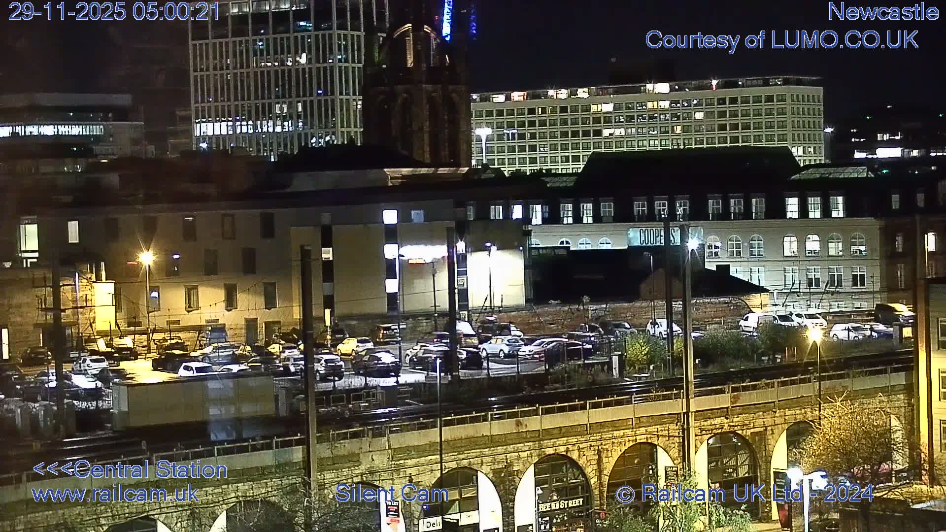 Newcastle upon Tyne Central Station Northeast Approach & Center Live Cam - Tyne and Wear, North East, England, United Kingdom