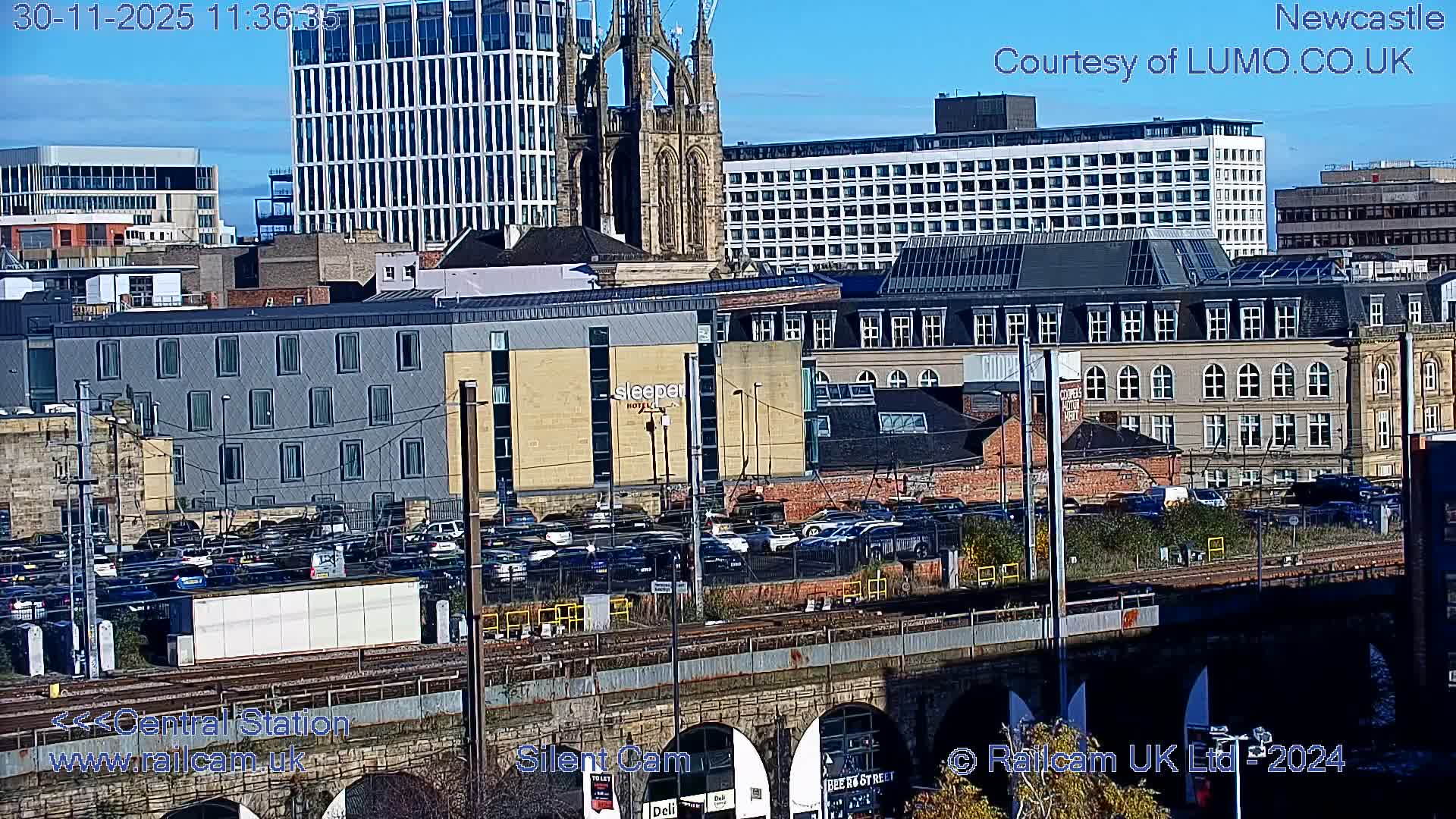 Newcastle upon Tyne Central Station Northeast Approach & Center Live Cam - Tyne and Wear, North East, England, United Kingdom