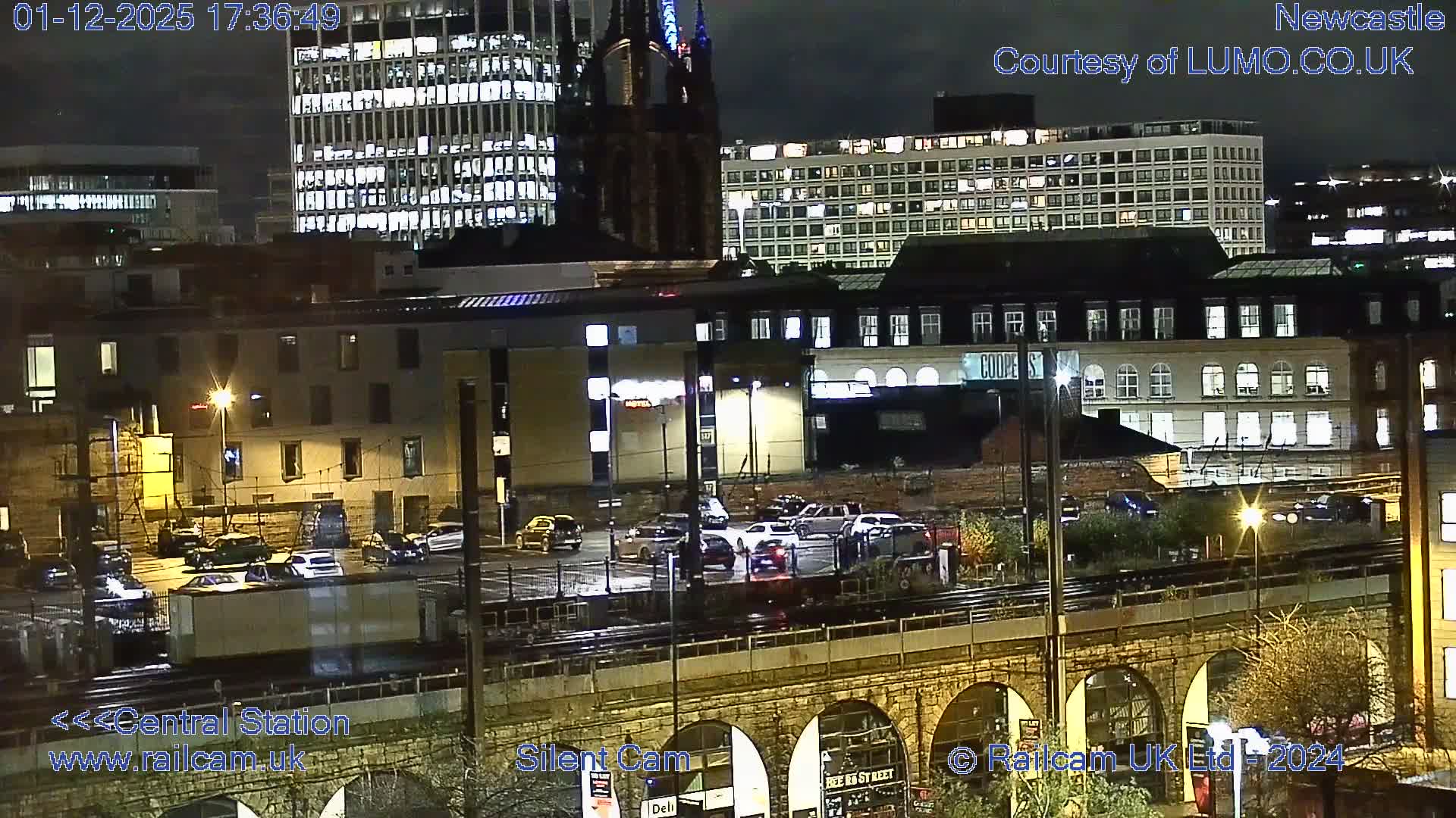 Newcastle upon Tyne Central Station Northeast Approach & Center Live Cam - Tyne and Wear, North East, England, United Kingdom