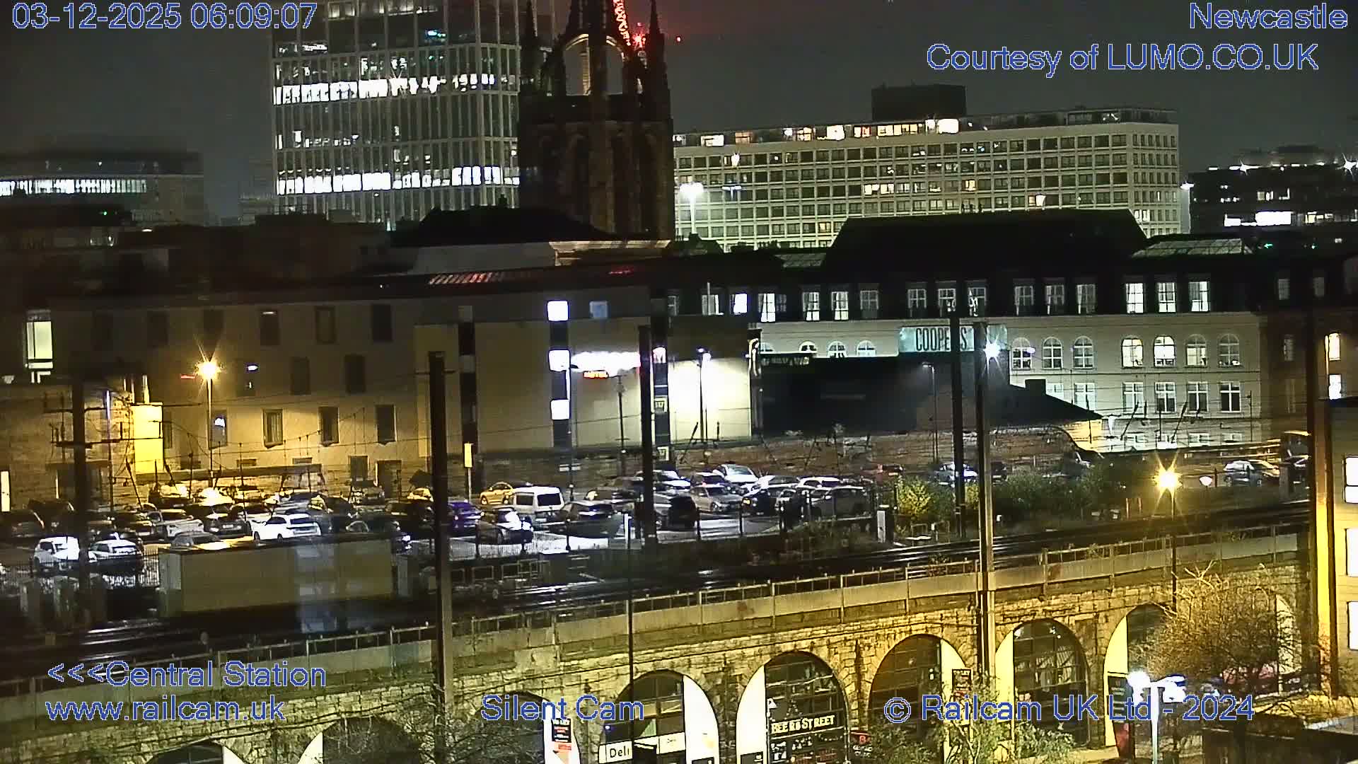 Newcastle upon Tyne Central Station Northeast Approach & Center Live Cam - Tyne and Wear, North East, England, United Kingdom