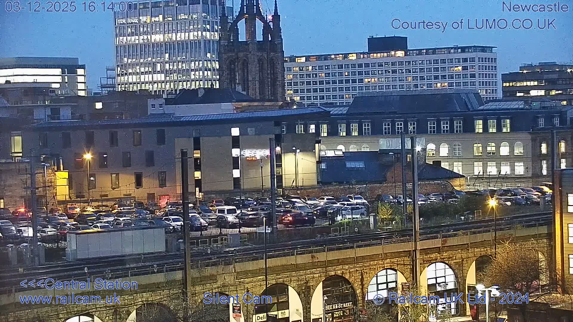 Newcastle upon Tyne Central Station Northeast Approach & Center Live Cam - Tyne and Wear, North East, England, United Kingdom