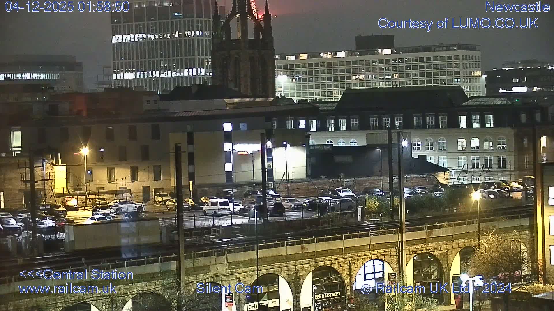 Newcastle upon Tyne Central Station Northeast Approach & Center Live Cam - Tyne and Wear, North East, England, United Kingdom