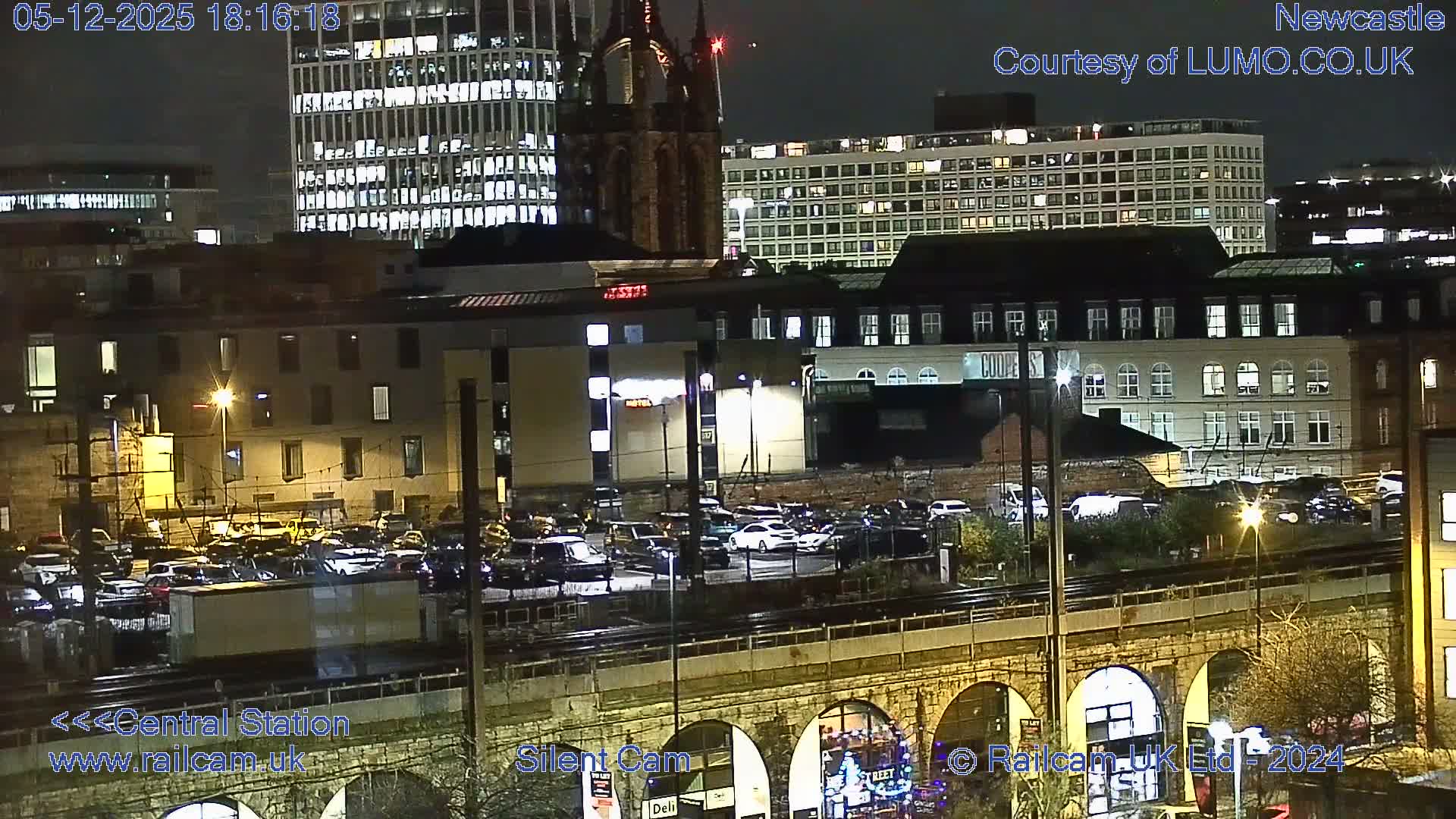 Newcastle upon Tyne Central Station Northeast Approach & Center Live Cam - Tyne and Wear, North East, England, United Kingdom