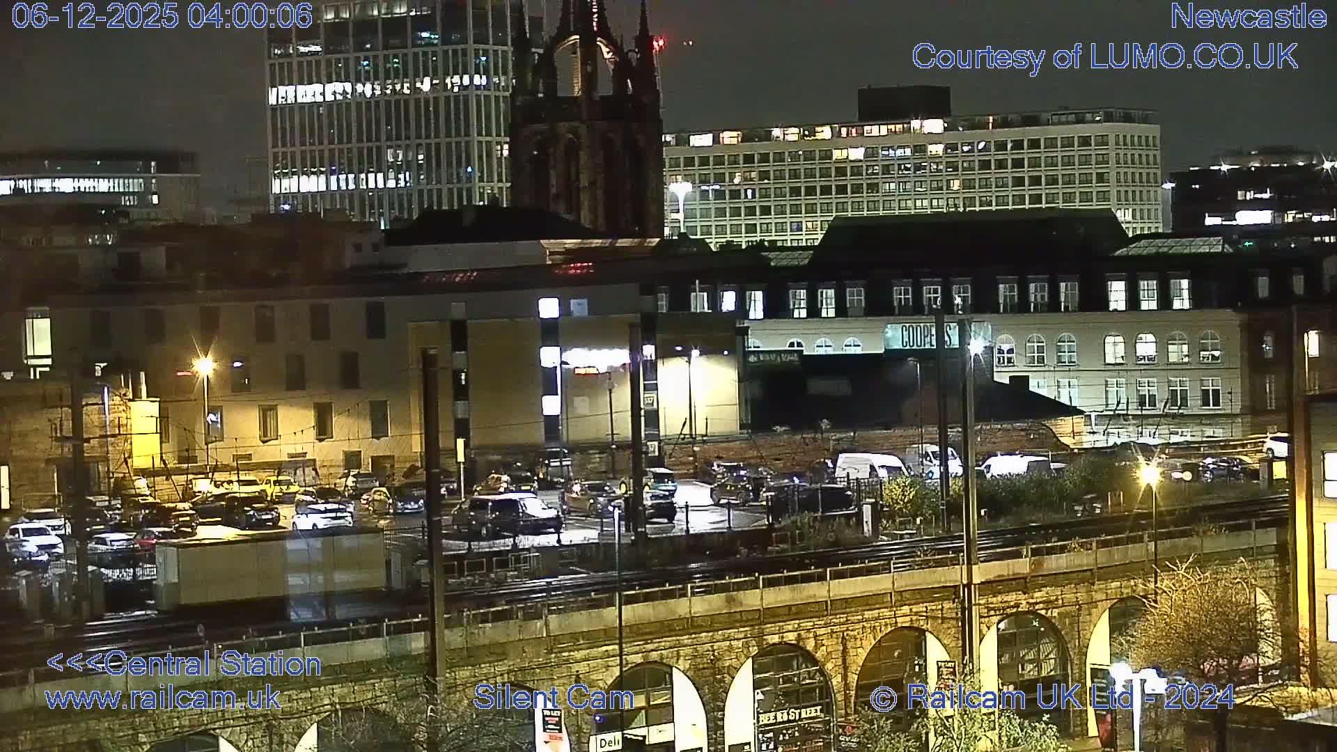 Newcastle upon Tyne Central Station Northeast Approach & Center Live Cam - Tyne and Wear, North East, England, United Kingdom