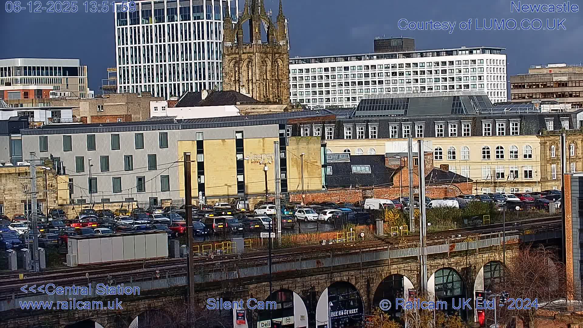 Newcastle upon Tyne Central Station Northeast Approach & Center Live Cam - Tyne and Wear, North East, England, United Kingdom