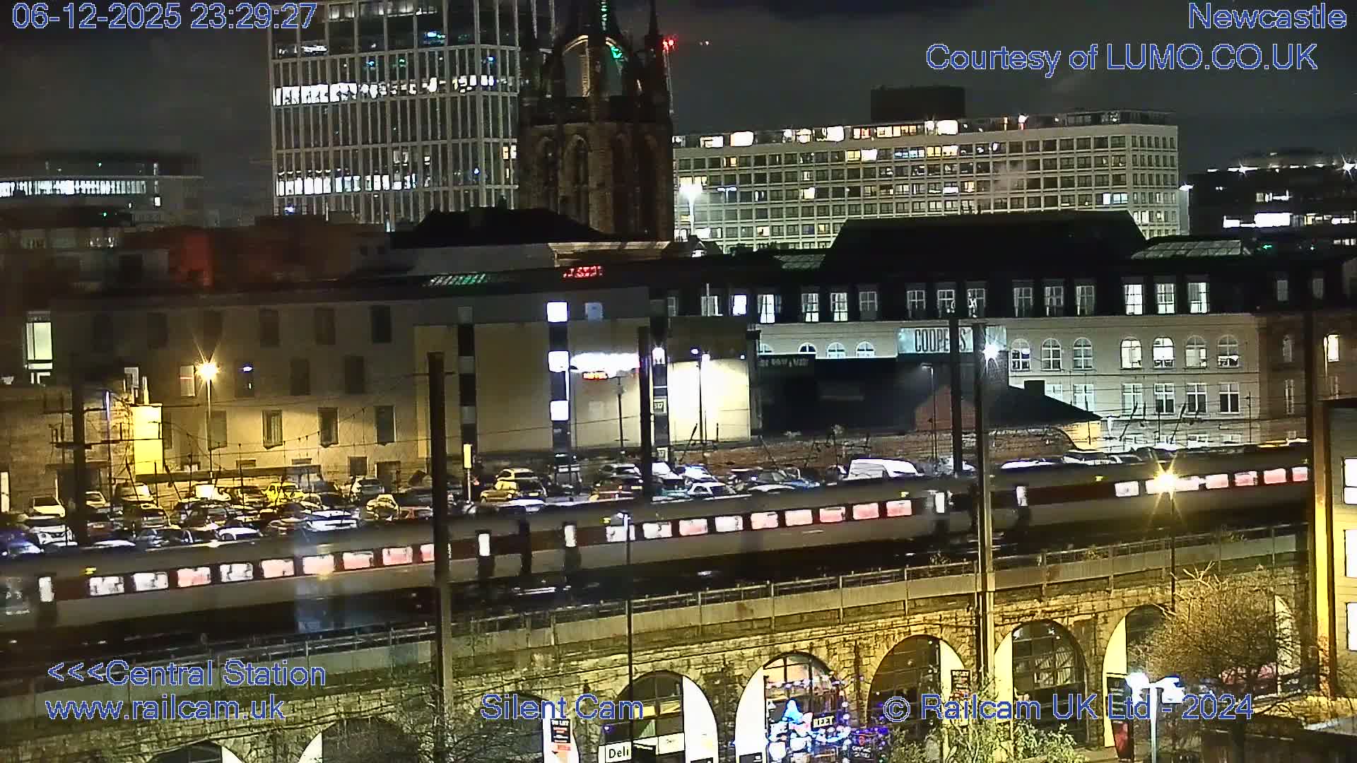 Newcastle upon Tyne Central Station Northeast Approach & Center Live Cam - Tyne and Wear, North East, England, United Kingdom