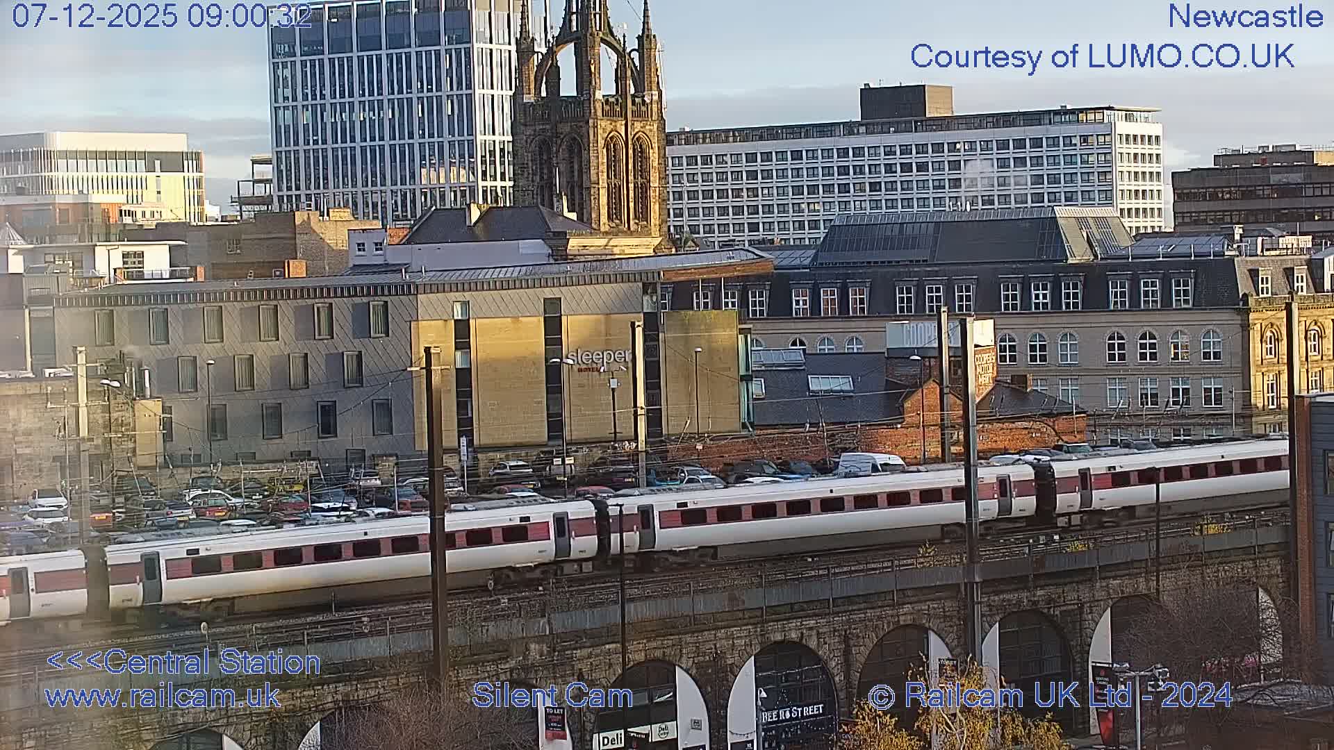 Newcastle upon Tyne Central Station Northeast Approach & Center Live Cam - Tyne and Wear, North East, England, United Kingdom