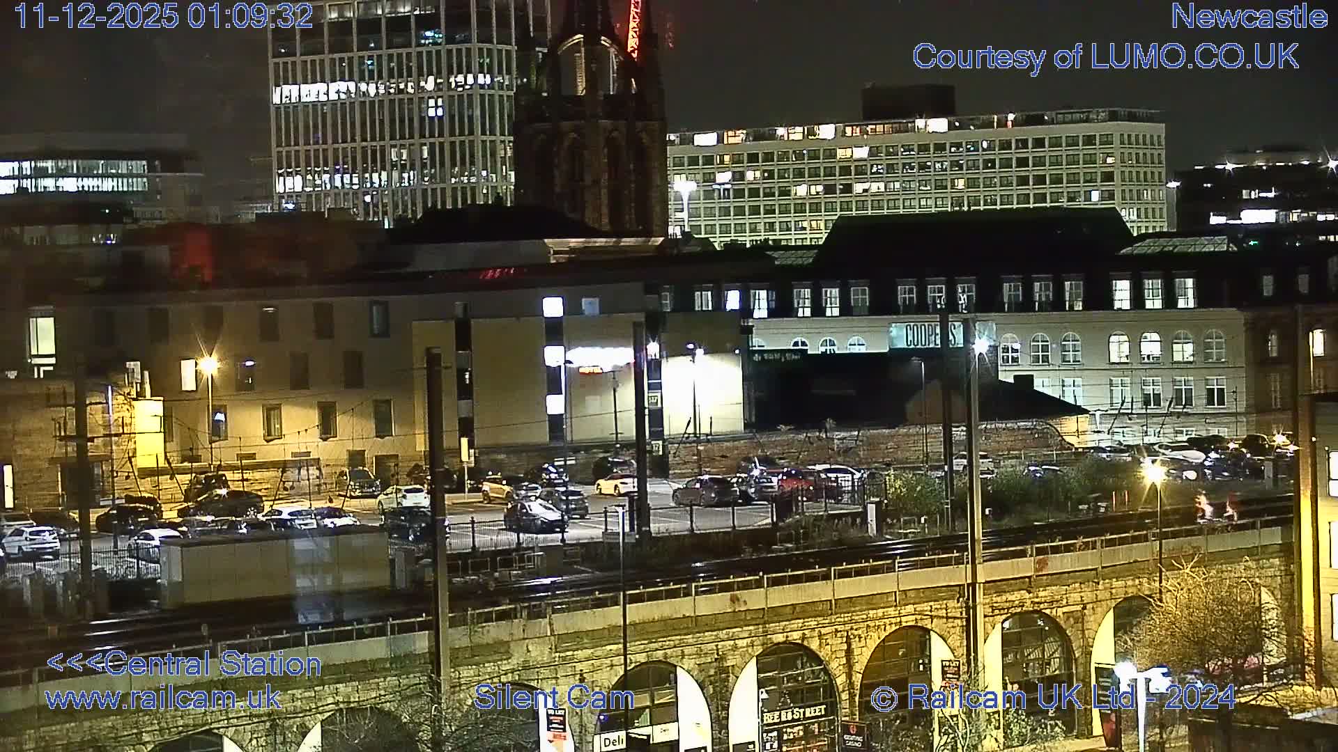 Newcastle upon Tyne Central Station Northeast Approach & Center Live Cam - Tyne and Wear, North East, England, United Kingdom