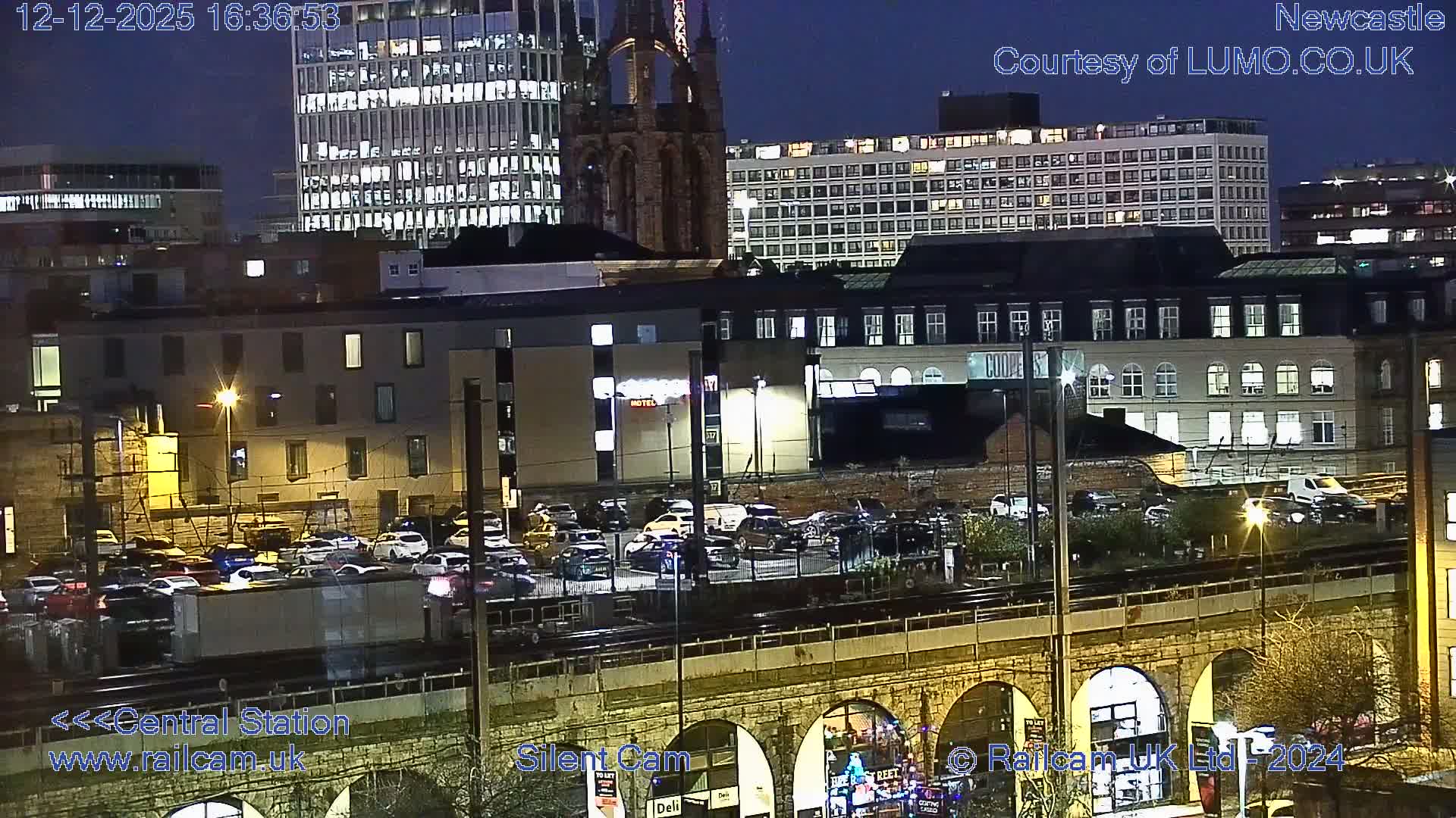 Newcastle upon Tyne Central Station Northeast Approach & Center Live Cam - Tyne and Wear, North East, England, United Kingdom