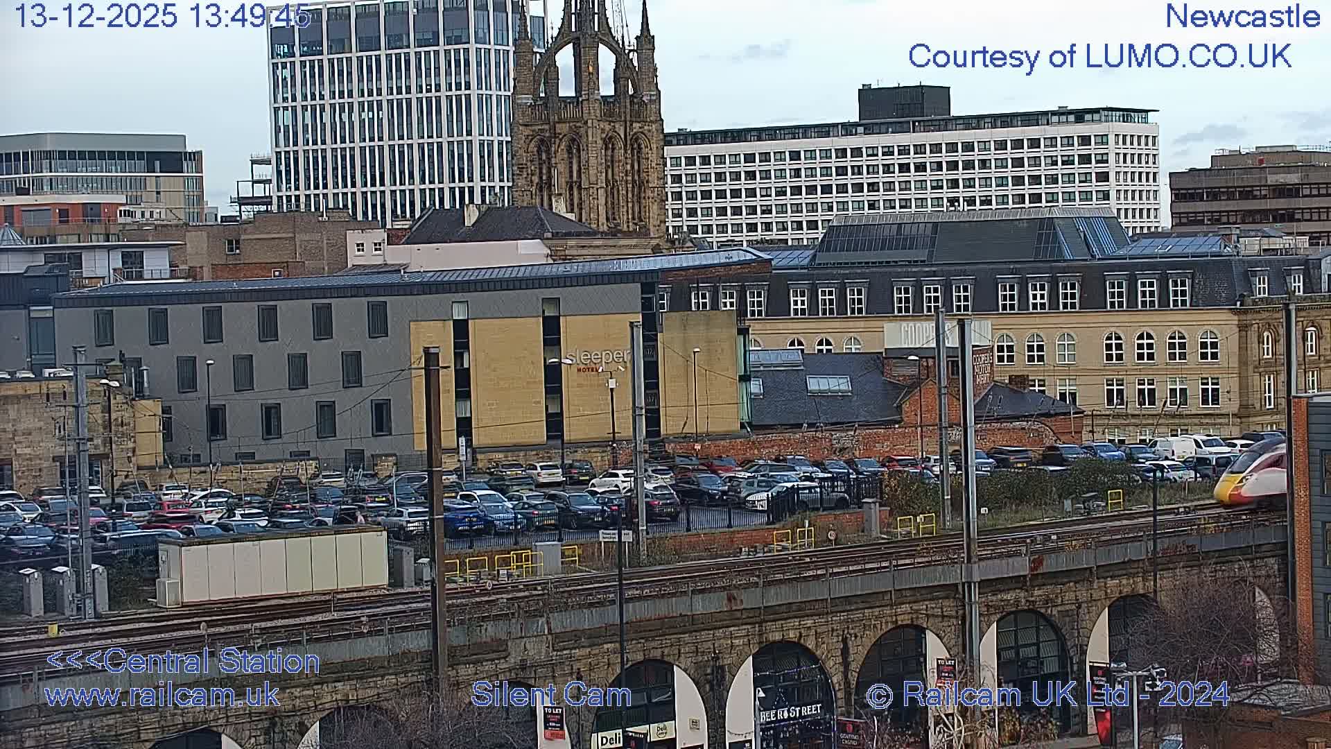 Newcastle upon Tyne Central Station Northeast Approach & Center Live Cam - Tyne and Wear, North East, England, United Kingdom