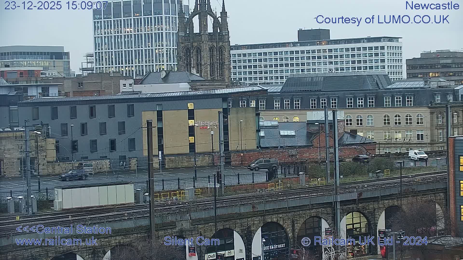 Newcastle upon Tyne Central Station Northeast Approach & Center Live Cam - Tyne and Wear, North East, England, United Kingdom