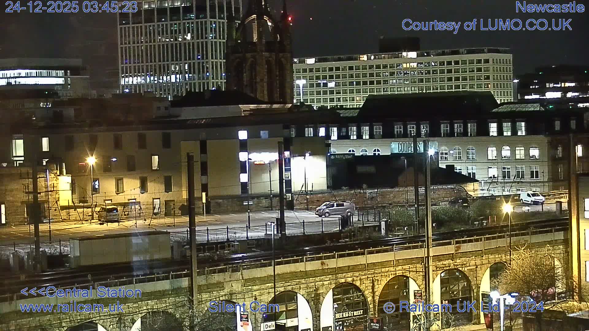 Newcastle upon Tyne Central Station Northeast Approach & Center Live Cam - Tyne and Wear, North East, England, United Kingdom