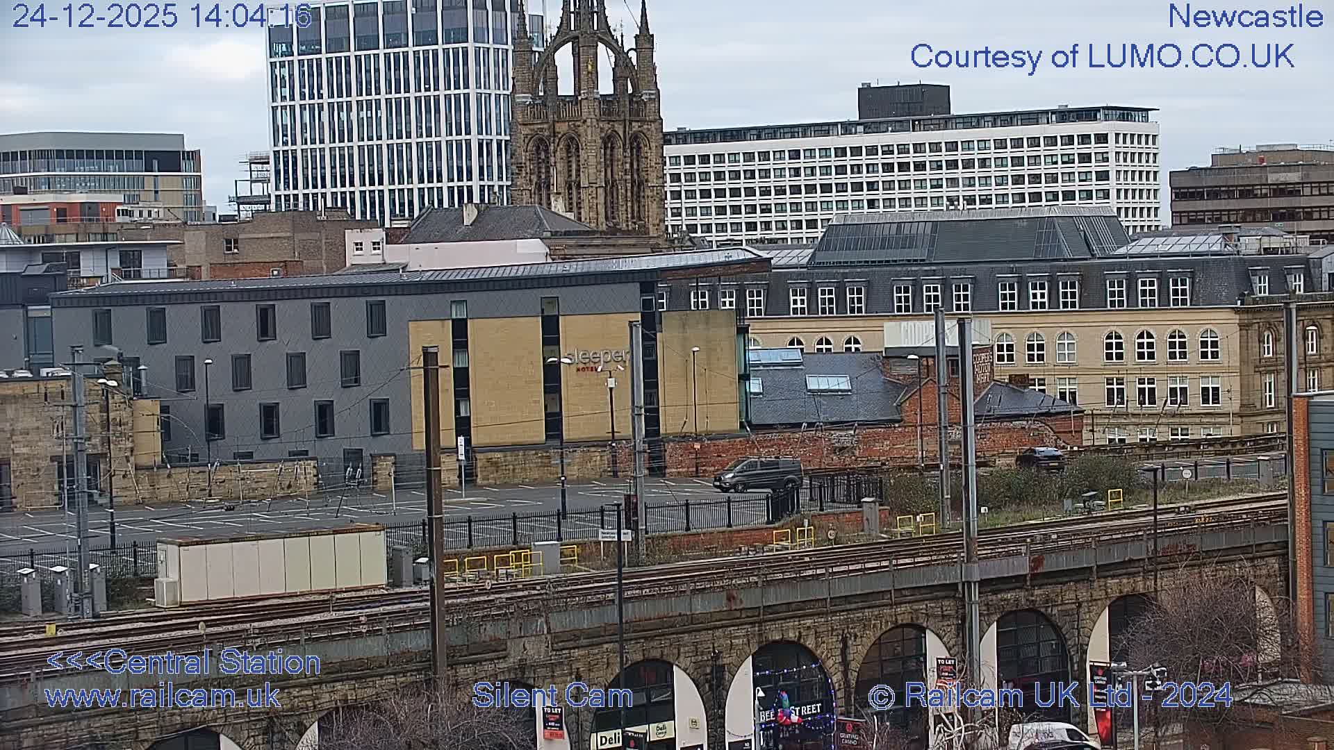 Newcastle upon Tyne Central Station Northeast Approach & Center Live Cam - Tyne and Wear, North East, England, United Kingdom