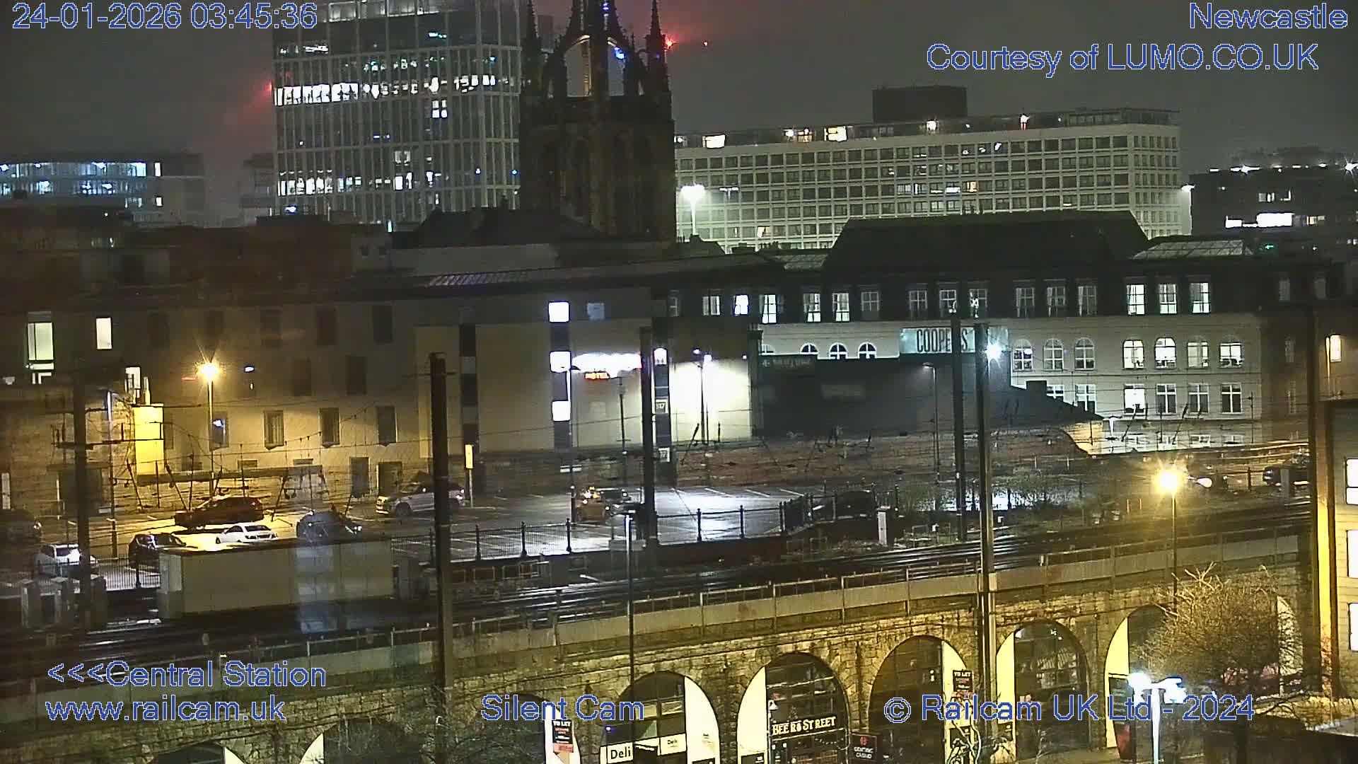 Newcastle upon Tyne Central Station Northeast Approach & Center Live Cam - Tyne and Wear, North East, England, United Kingdom