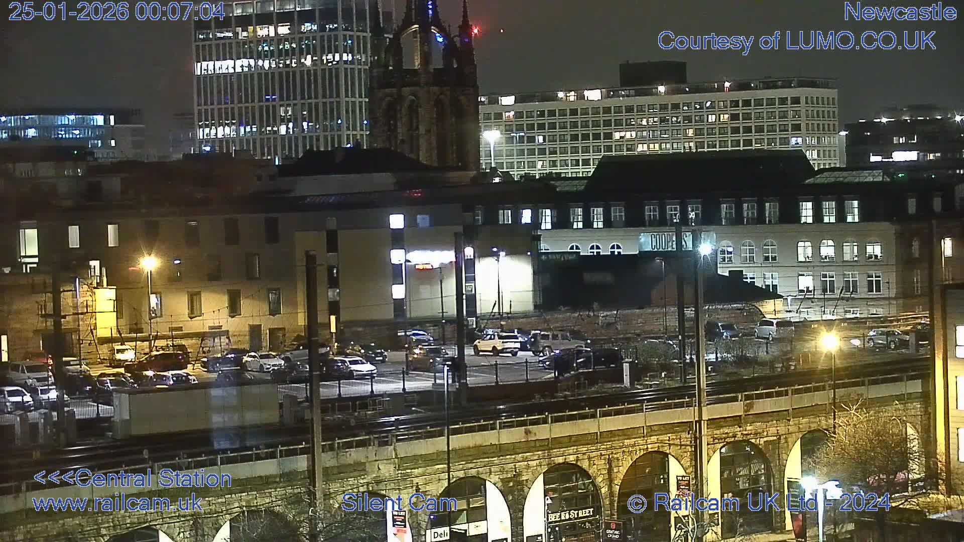 Newcastle upon Tyne Central Station Northeast Approach & Center Live Cam - Tyne and Wear, North East, England, United Kingdom