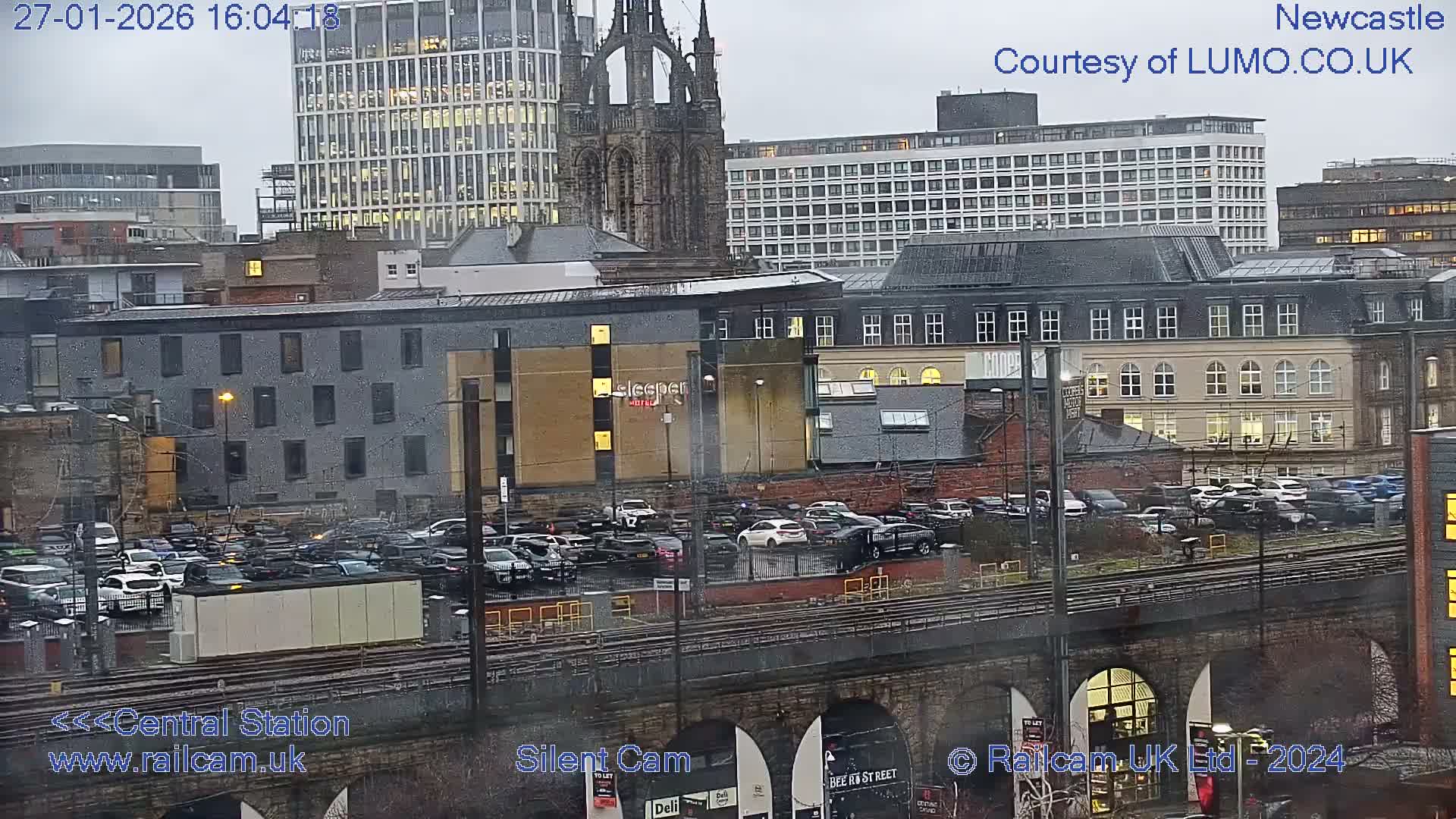 Newcastle upon Tyne Central Station Northeast Approach & Center Live Cam - Tyne and Wear, North East, England, United Kingdom