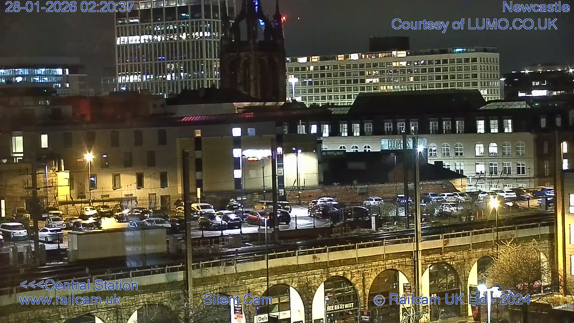 Newcastle upon Tyne Central Station Northeast Approach & Center Live Cam - Tyne and Wear, North East, England, United Kingdom