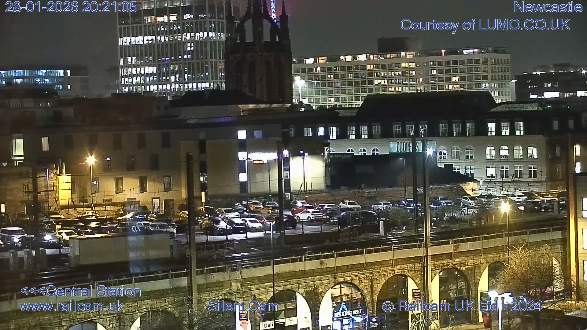 Newcastle upon Tyne Central Station Northeast Approach & Center Live Cam - Tyne and Wear, North East, England, United Kingdom
