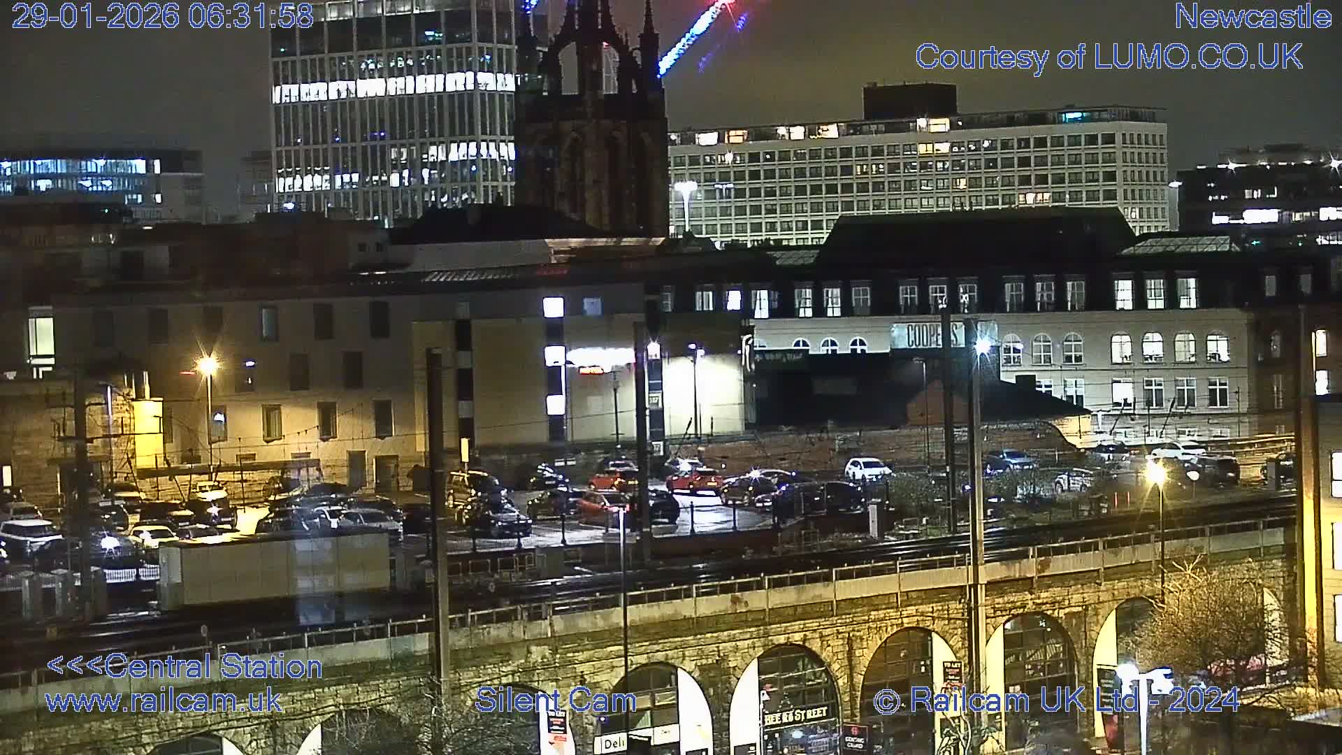 Newcastle upon Tyne Central Station Northeast Approach & Center Live Cam - Tyne and Wear, North East, England, United Kingdom