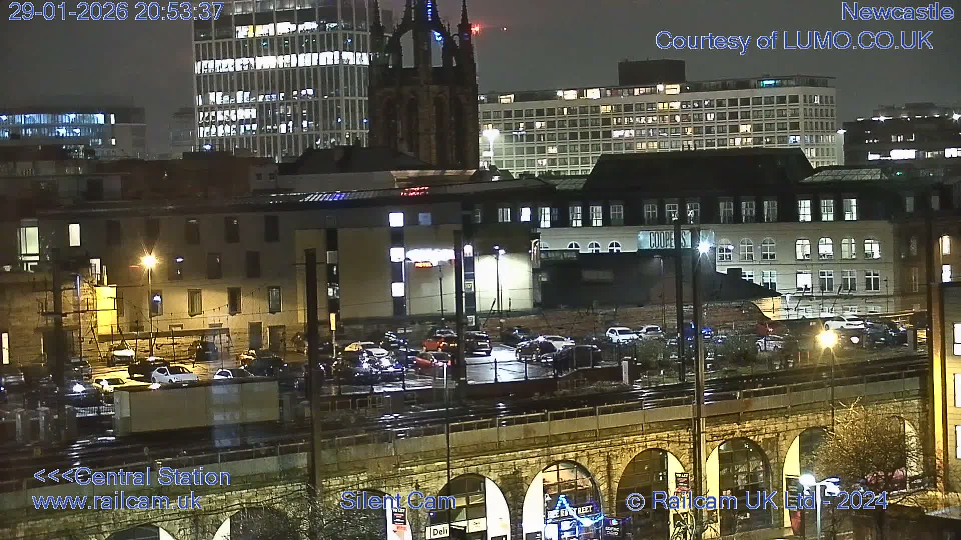 Newcastle upon Tyne Central Station Northeast Approach & Center Live Cam - Tyne and Wear, North East, England, United Kingdom