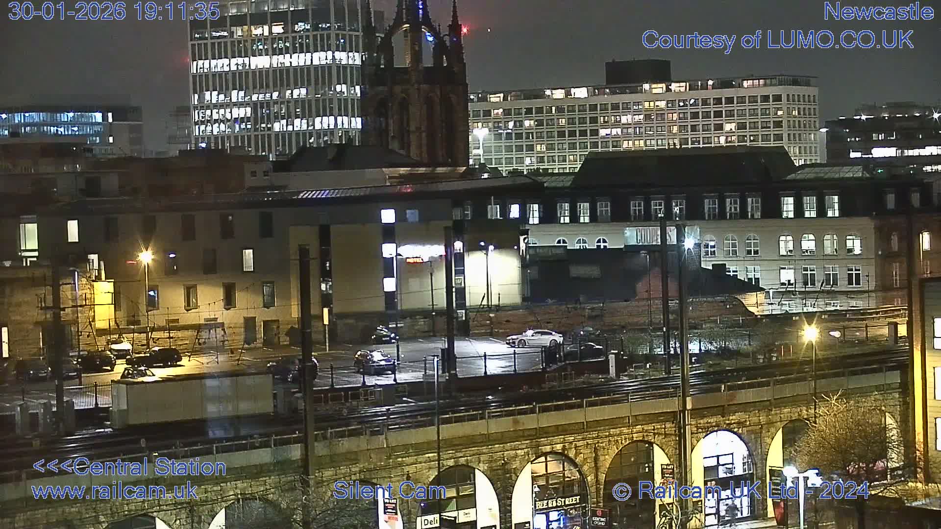 Newcastle upon Tyne Central Station Northeast Approach & Center Live Cam - Tyne and Wear, North East, England, United Kingdom