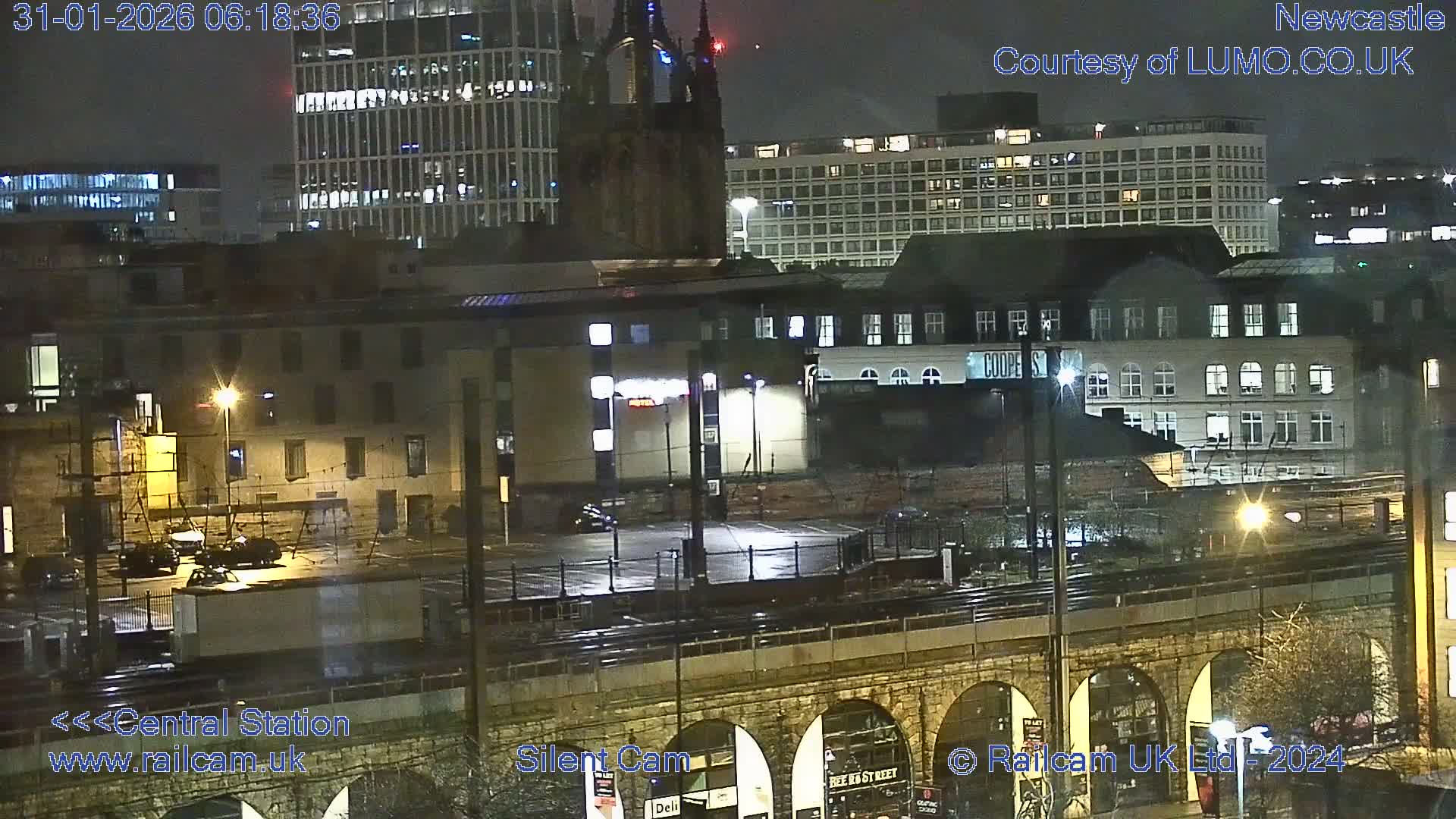 Newcastle upon Tyne Central Station Northeast Approach & Center Live Cam - Tyne and Wear, North East, England, United Kingdom