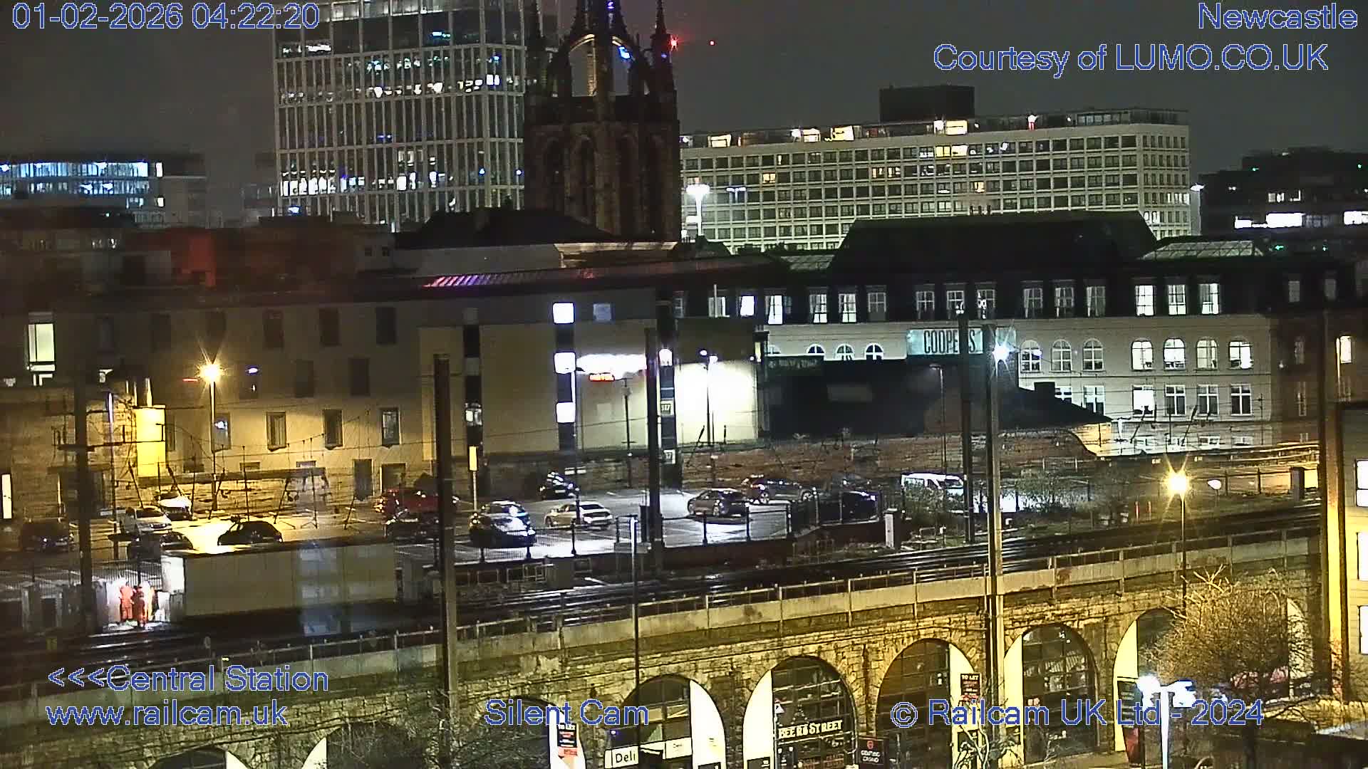 Newcastle upon Tyne Central Station Northeast Approach & Center Live Cam - Tyne and Wear, North East, England, United Kingdom