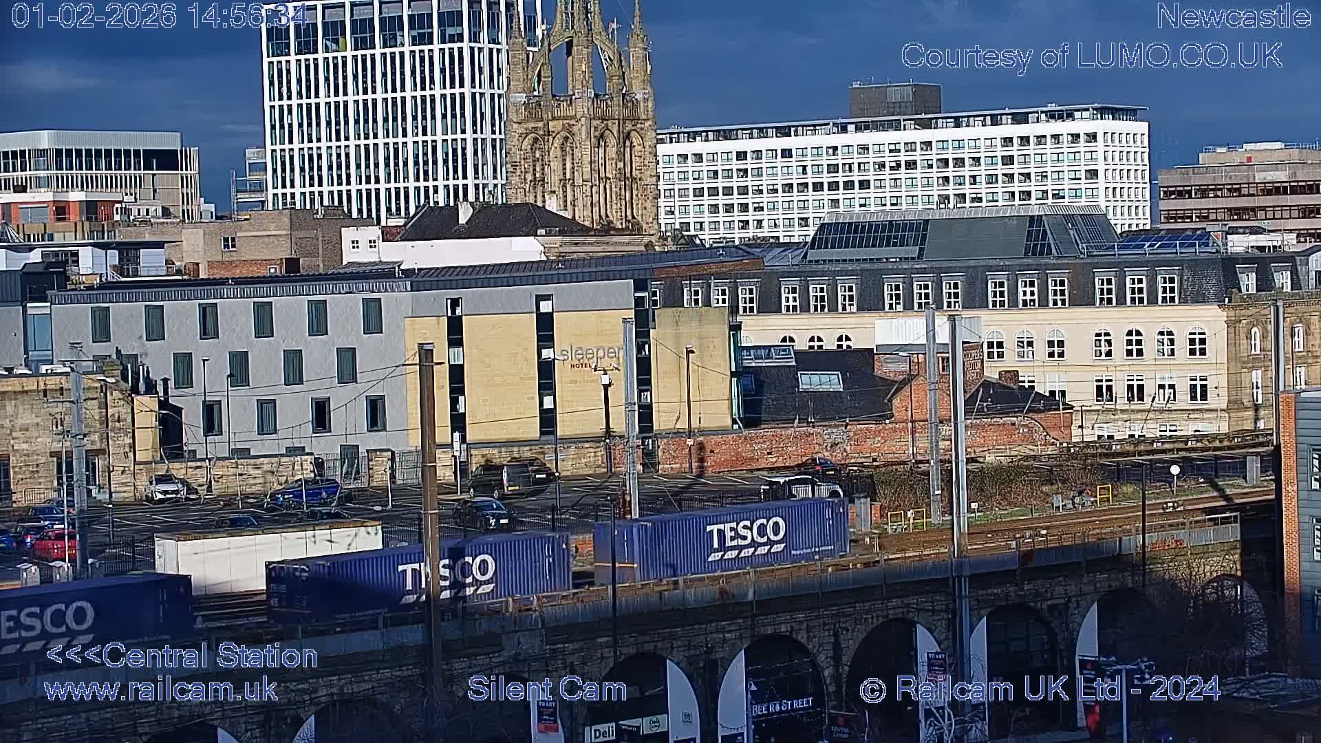 Newcastle upon Tyne Central Station Northeast Approach & Center Live Cam - Tyne and Wear, North East, England, United Kingdom