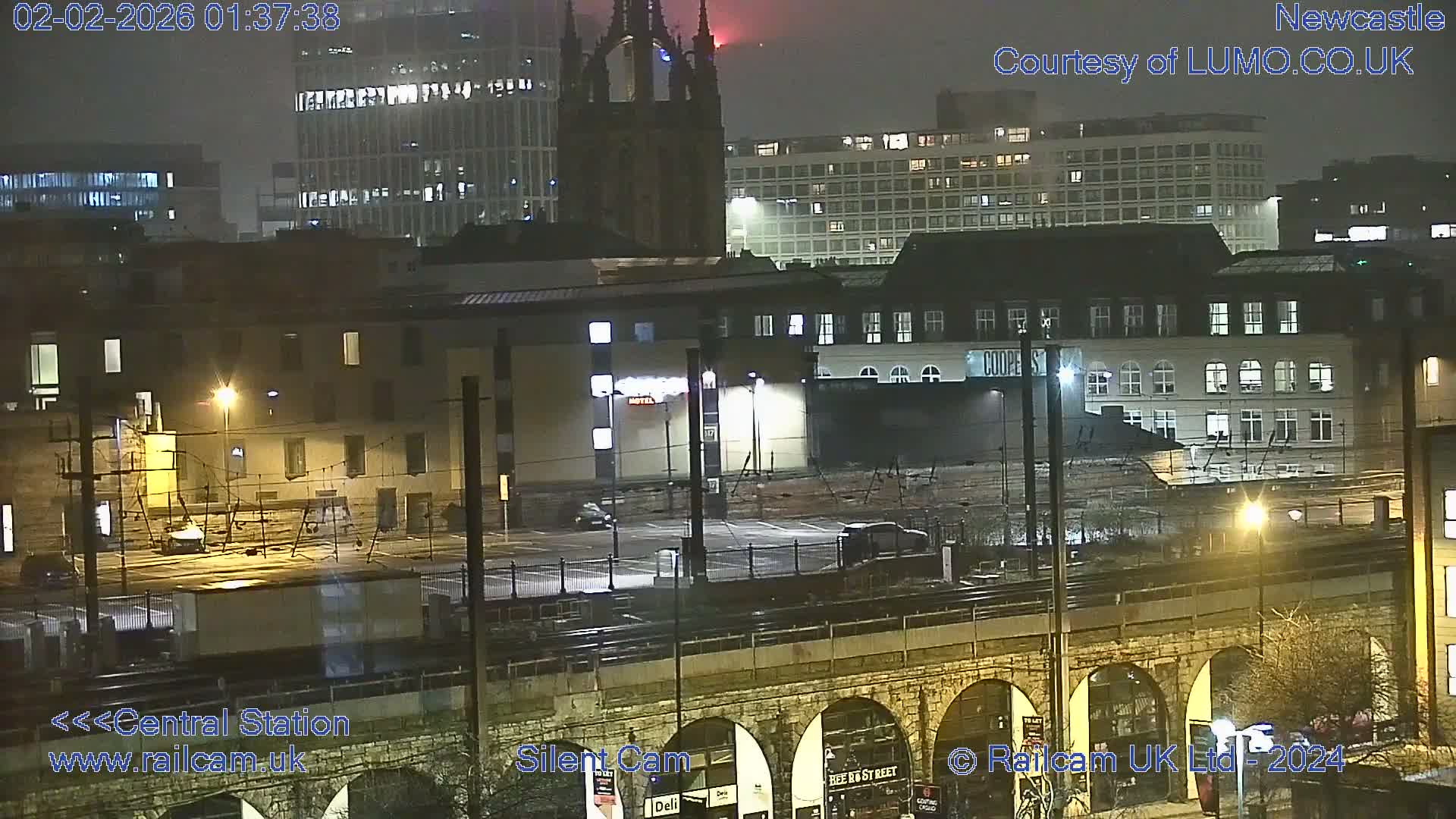 Newcastle upon Tyne Central Station Northeast Approach & Center Live Cam - Tyne and Wear, North East, England, United Kingdom