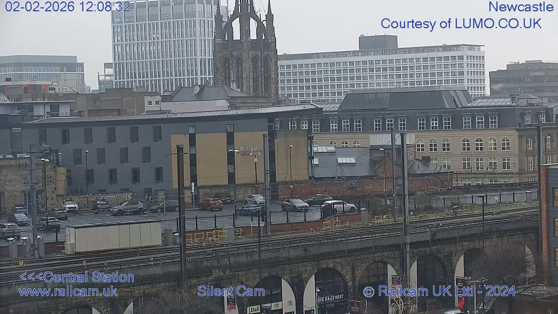 Newcastle upon Tyne Central Station Northeast Approach & Center Live Cam - Tyne and Wear, North East, England, United Kingdom