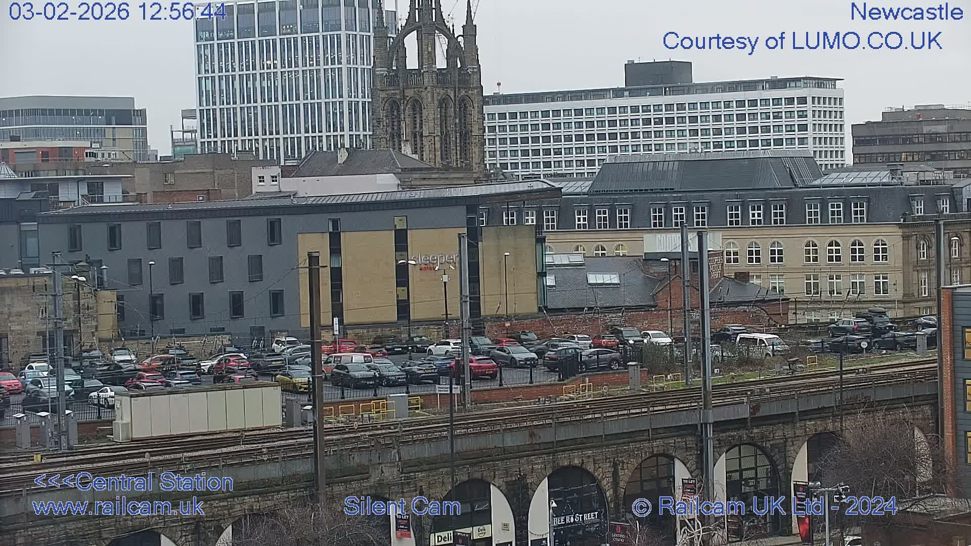 Newcastle upon Tyne Central Station Northeast Approach & Center Live Cam - Tyne and Wear, North East, England, United Kingdom