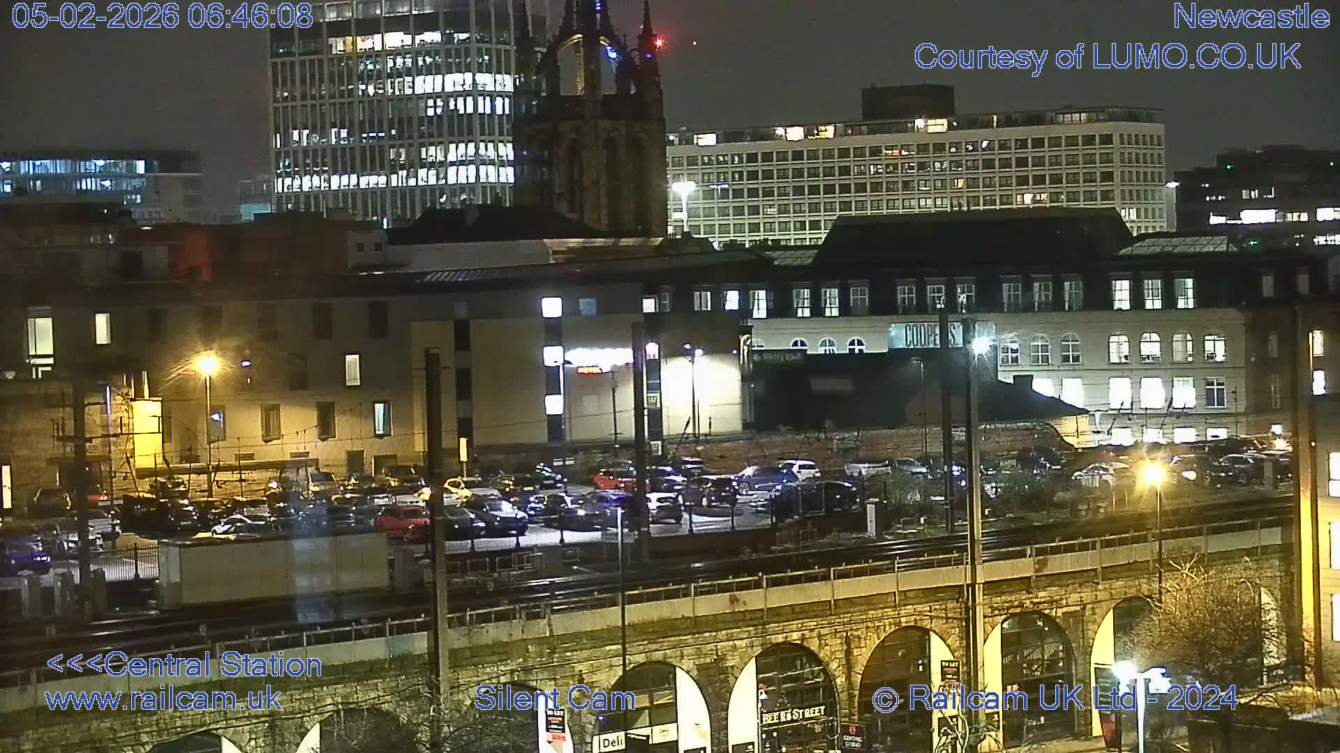 Newcastle upon Tyne Central Station Northeast Approach & Center Live Cam - Tyne and Wear, North East, England, United Kingdom