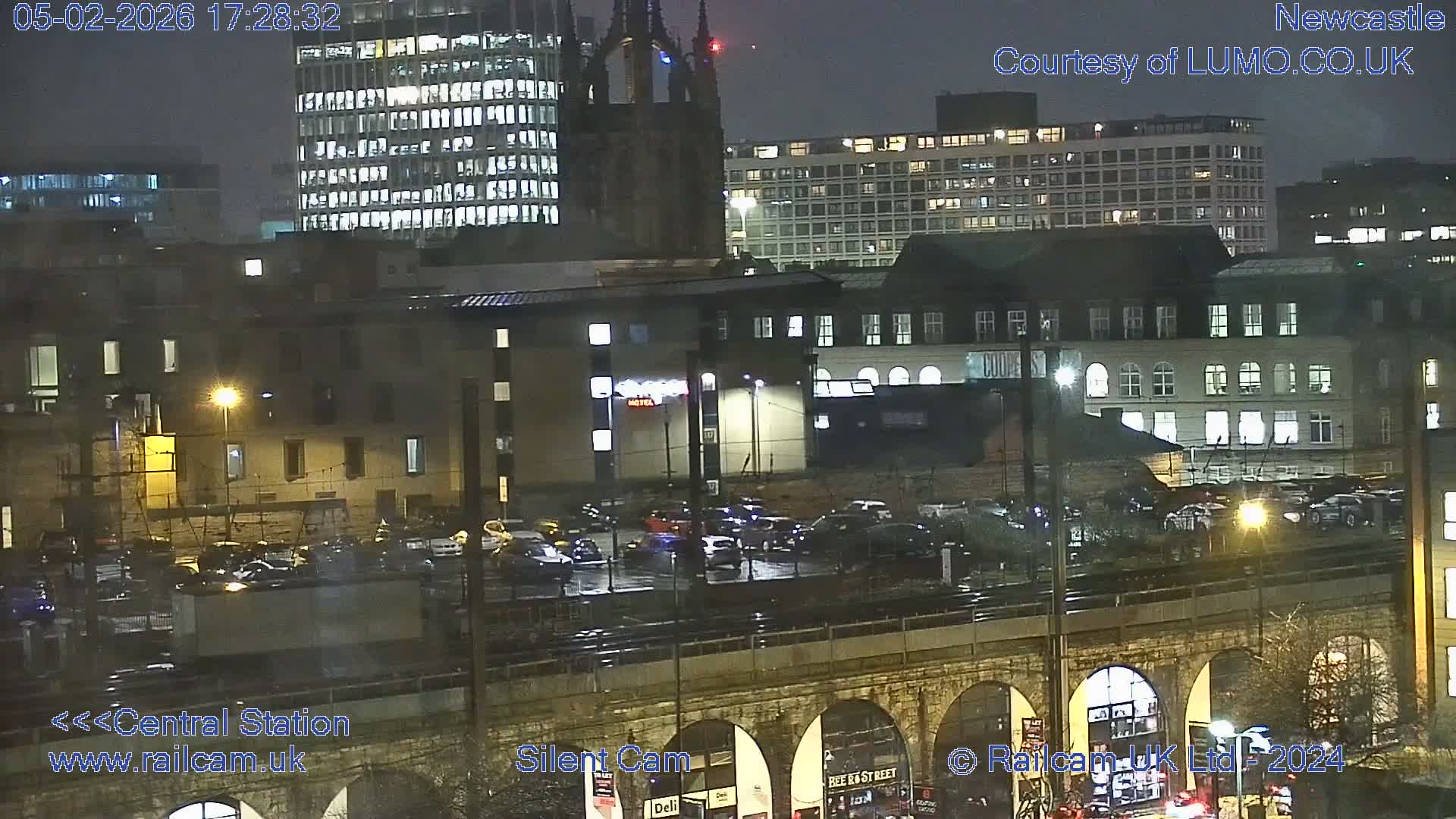 Newcastle upon Tyne Central Station Northeast Approach & Center Live Cam - Tyne and Wear, North East, England, United Kingdom