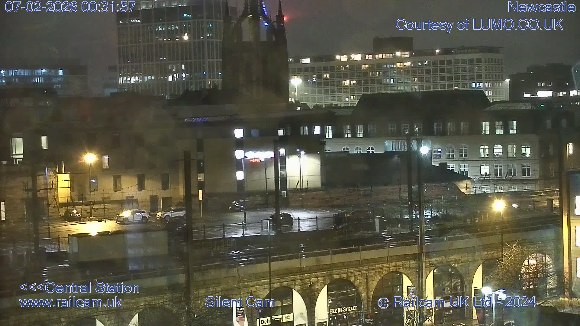 Newcastle upon Tyne Central Station Northeast Approach & Center Live Cam - Tyne and Wear, North East, England, United Kingdom