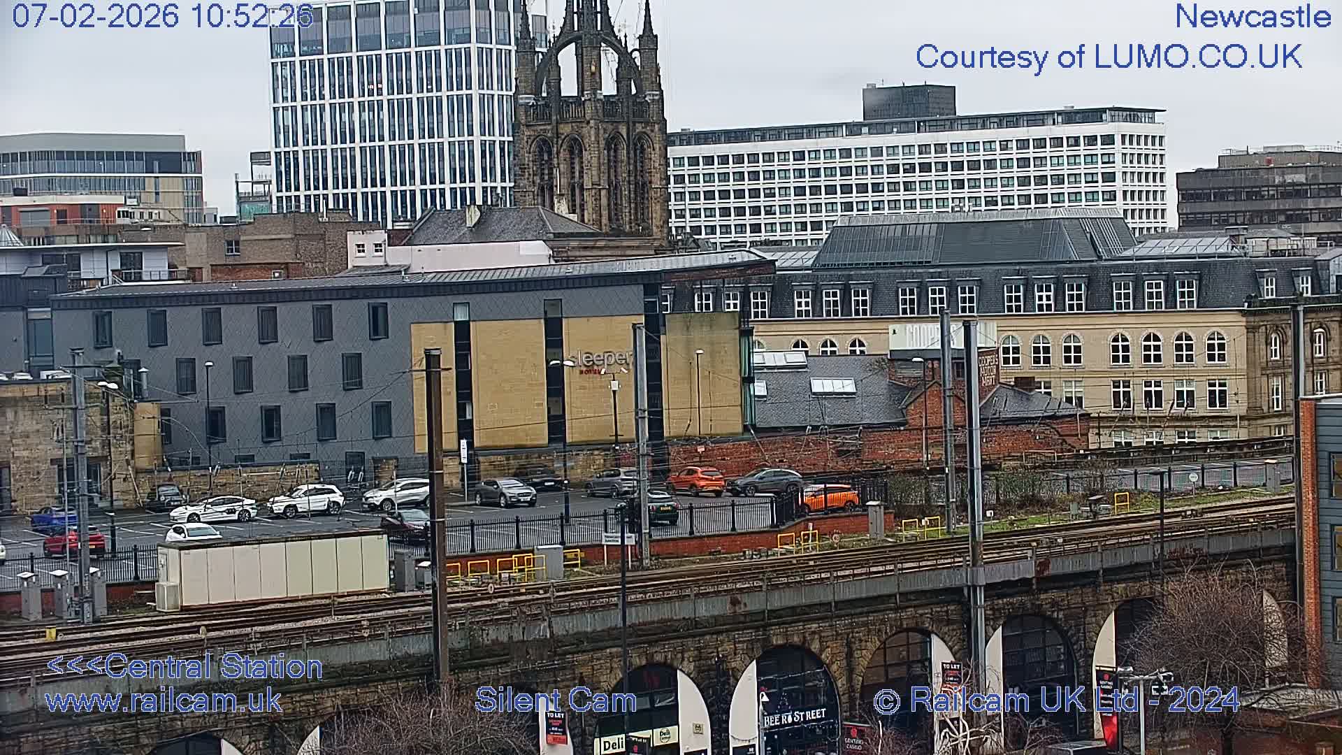 Newcastle upon Tyne Central Station Northeast Approach & Center Live Cam - Tyne and Wear, North East, England, United Kingdom