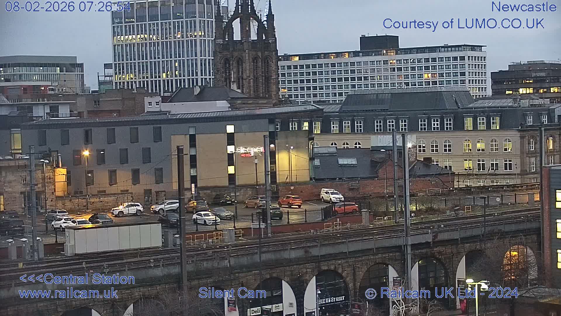 Newcastle upon Tyne Central Station Northeast Approach & Center Live Cam - Tyne and Wear, North East, England, United Kingdom