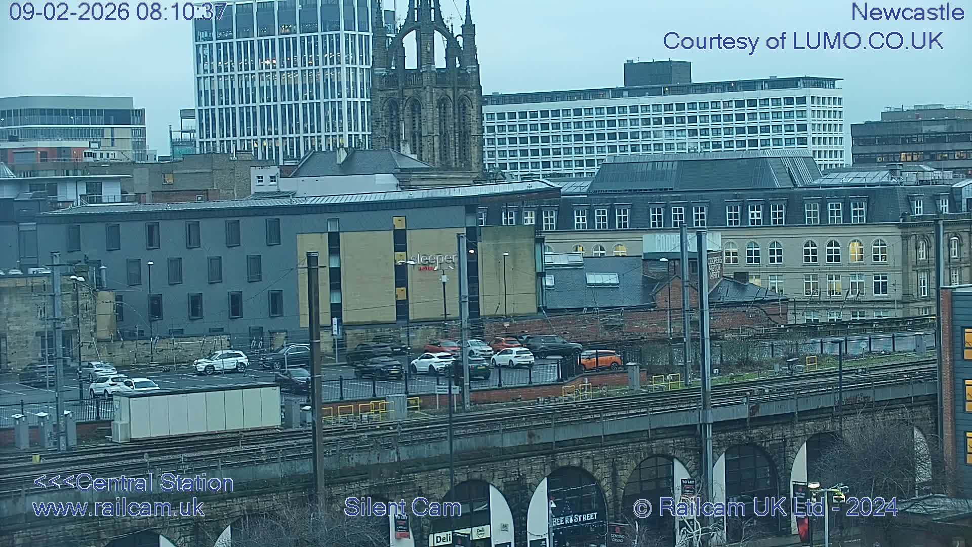 Newcastle upon Tyne Central Station Northeast Approach & Center Live Cam - Tyne and Wear, North East, England, United Kingdom