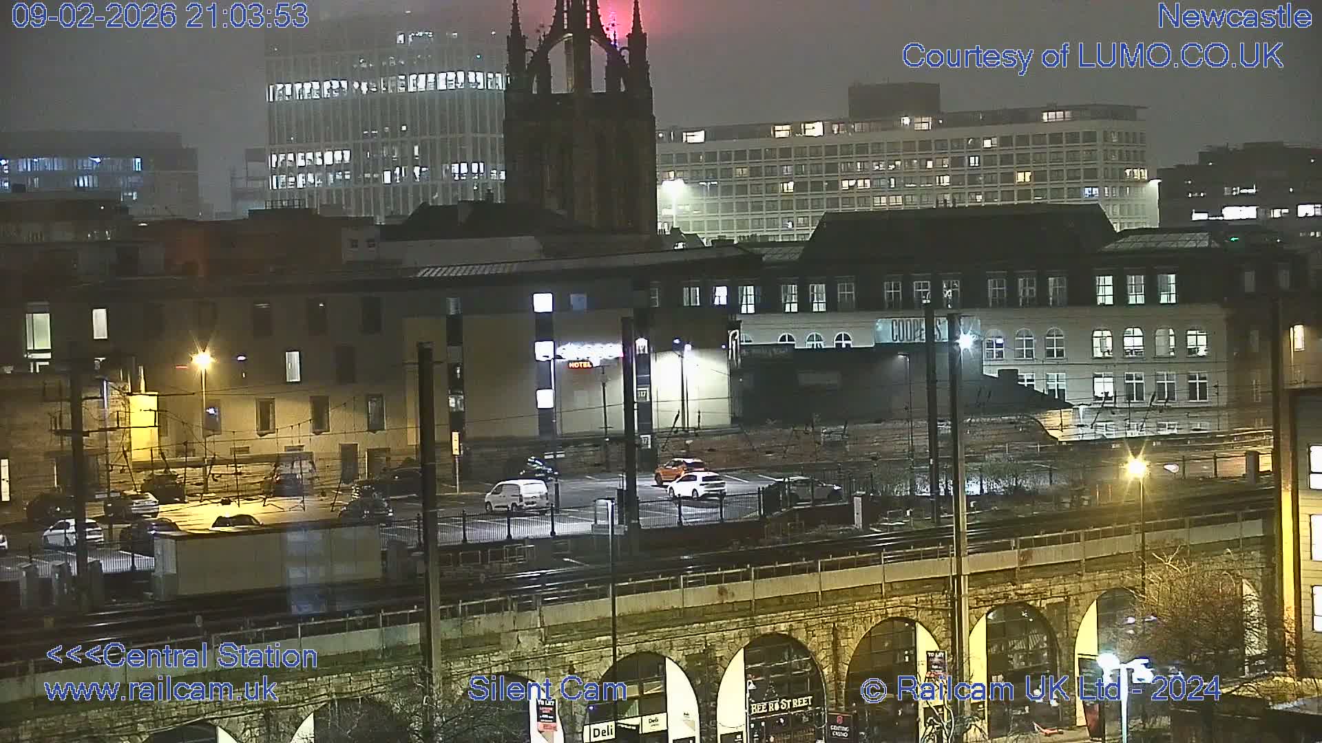 Newcastle upon Tyne Central Station Northeast Approach & Center Live Cam - Tyne and Wear, North East, England, United Kingdom