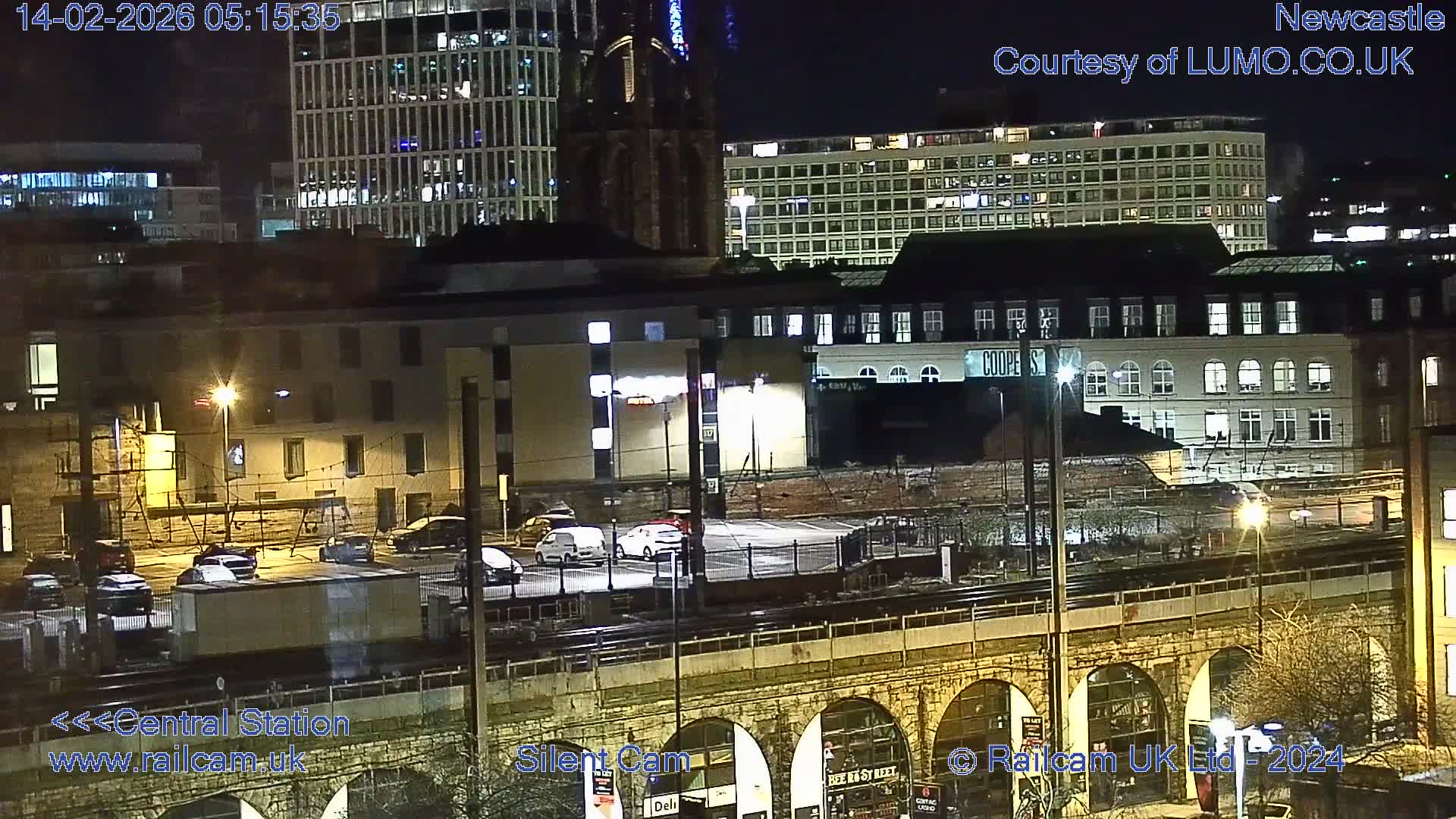Newcastle upon Tyne Central Station Northeast Approach & Center Live Cam - Tyne and Wear, North East, England, United Kingdom