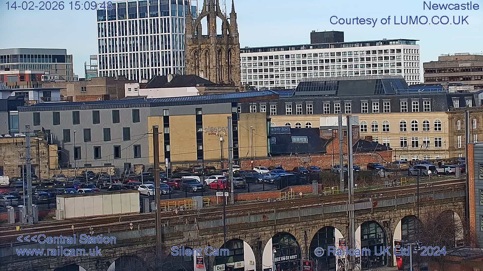 Newcastle upon Tyne Central Station Northeast Approach & Center Live Cam - Tyne and Wear, North East, England, United Kingdom