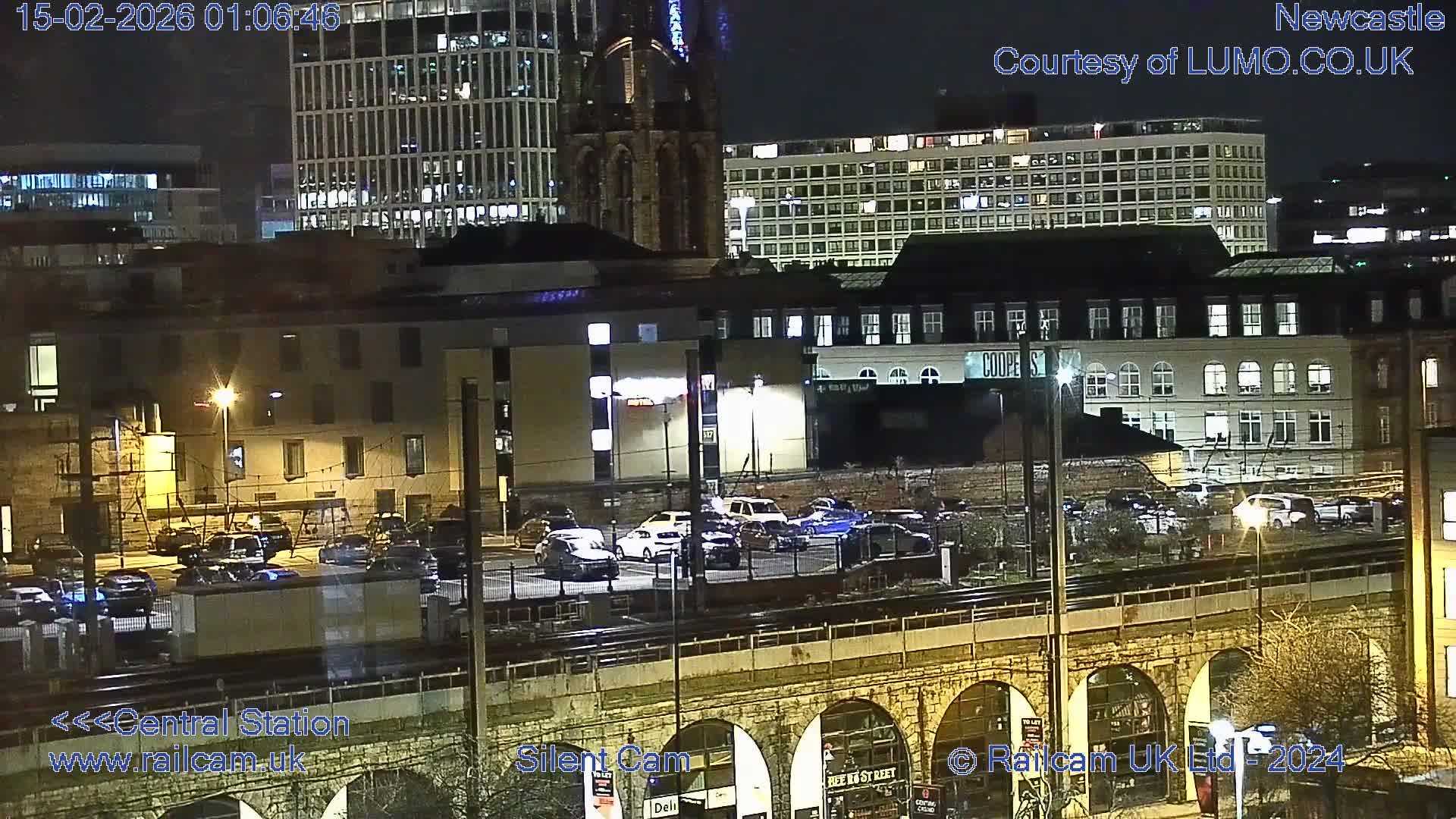 Newcastle upon Tyne Central Station Northeast Approach & Center Live Cam - Tyne and Wear, North East, England, United Kingdom