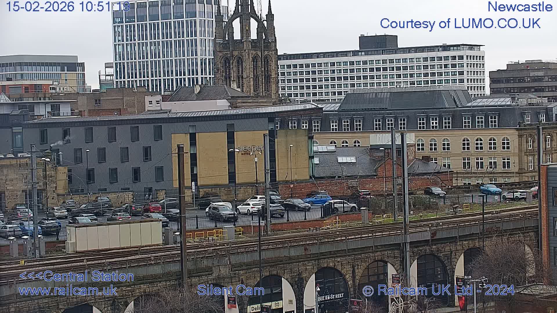 Newcastle upon Tyne Central Station Northeast Approach & Center Live Cam - Tyne and Wear, North East, England, United Kingdom