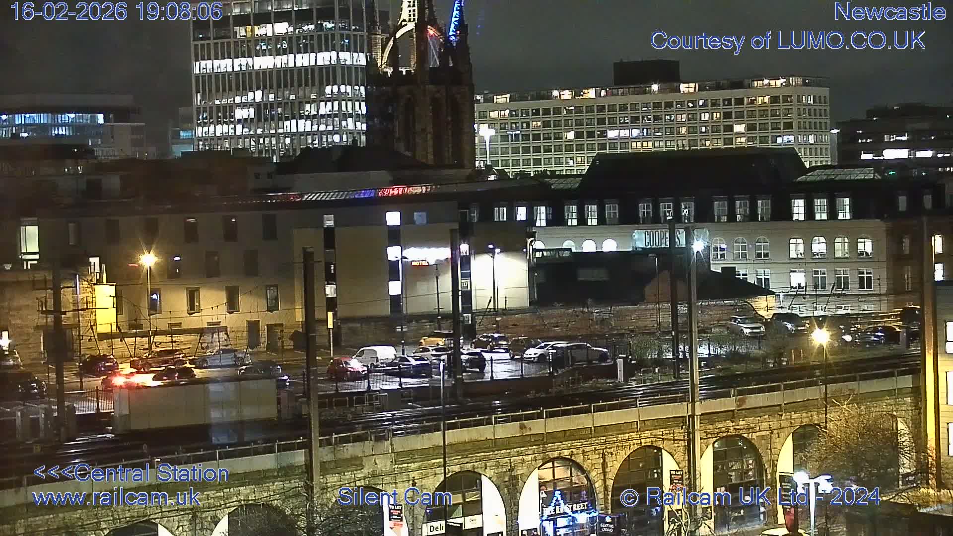 Newcastle upon Tyne Central Station Northeast Approach & Center Live Cam - Tyne and Wear, North East, England, United Kingdom