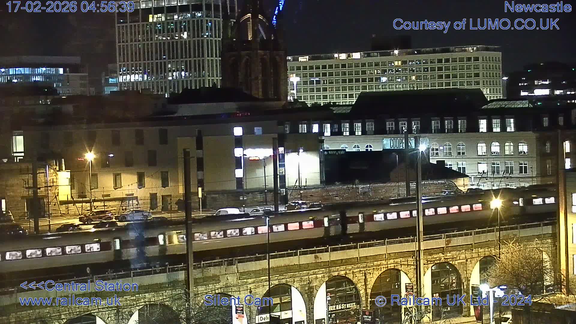 Newcastle upon Tyne Central Station Northeast Approach & Center Live Cam - Tyne and Wear, North East, England, United Kingdom