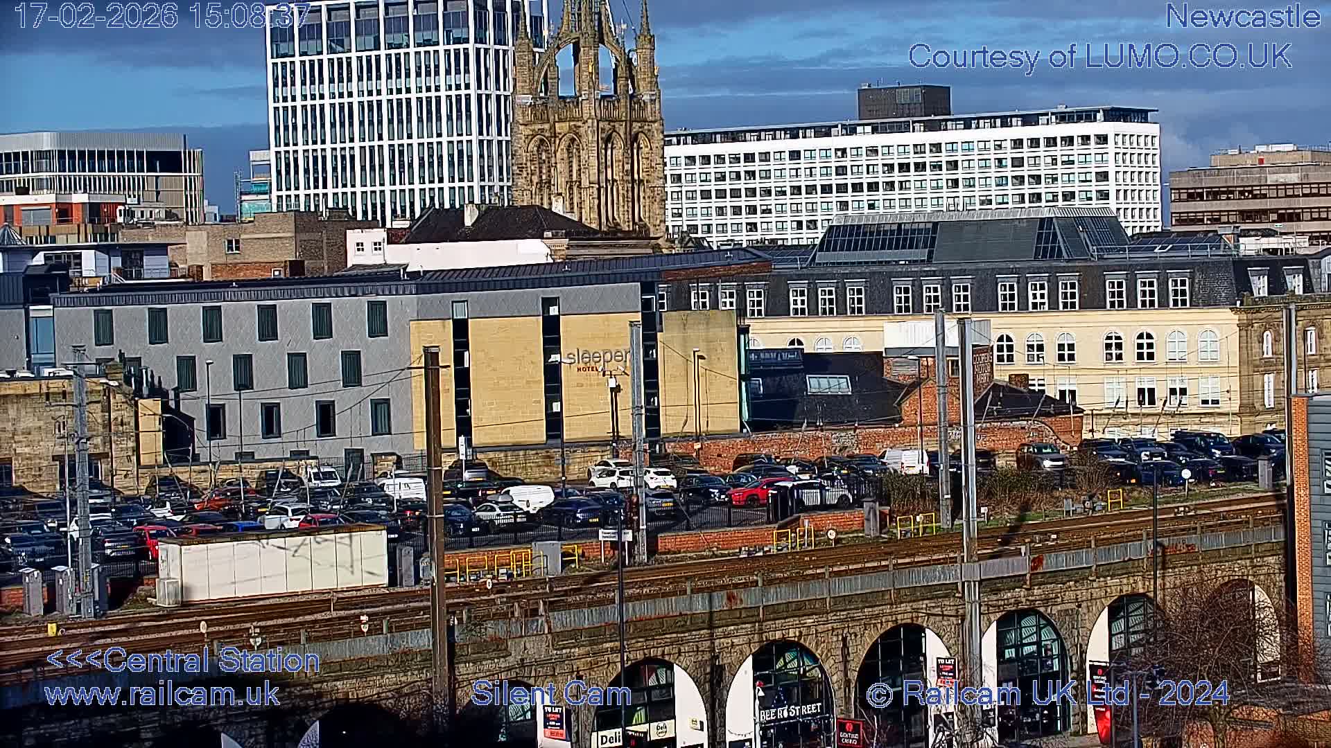 Newcastle upon Tyne Central Station Northeast Approach & Center Live Cam - Tyne and Wear, North East, England, United Kingdom