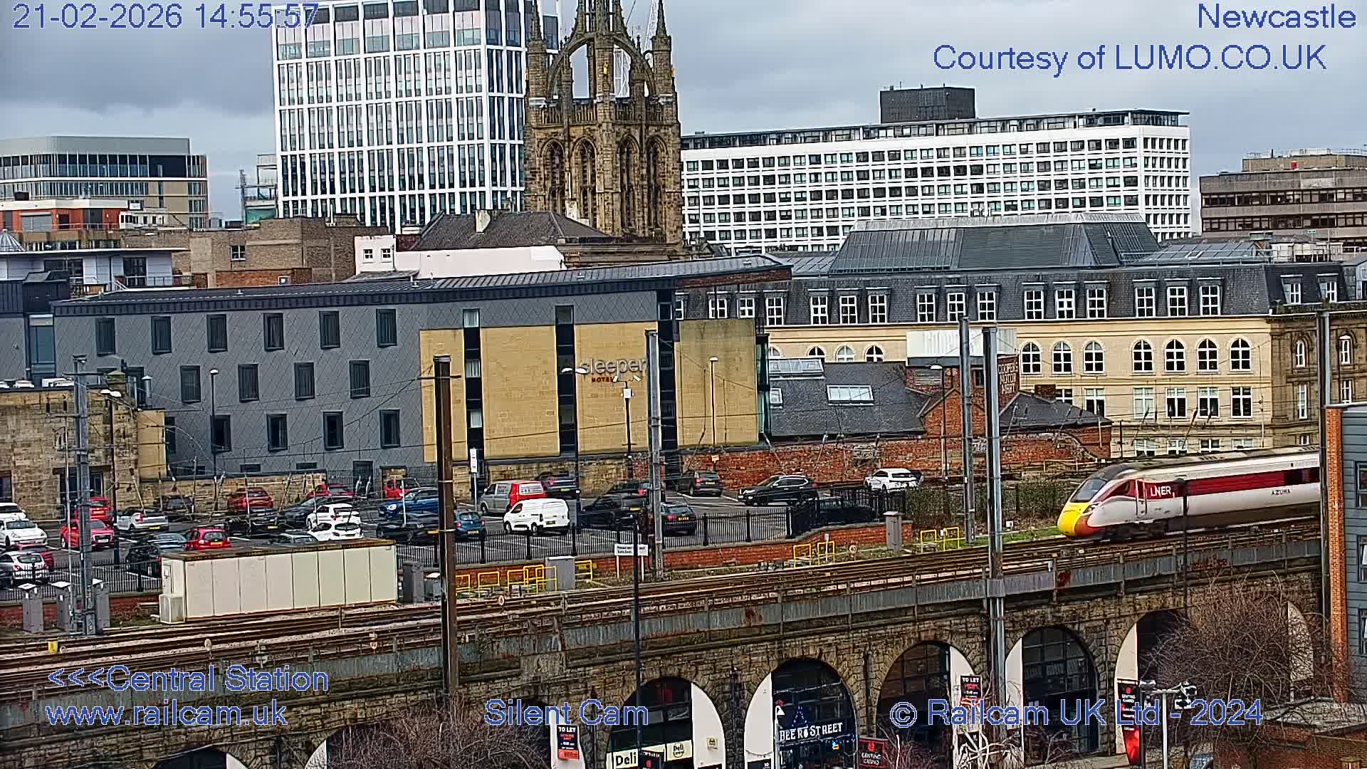 Newcastle upon Tyne Central Station Northeast Approach & Center Live Cam - Tyne and Wear, North East, England, United Kingdom